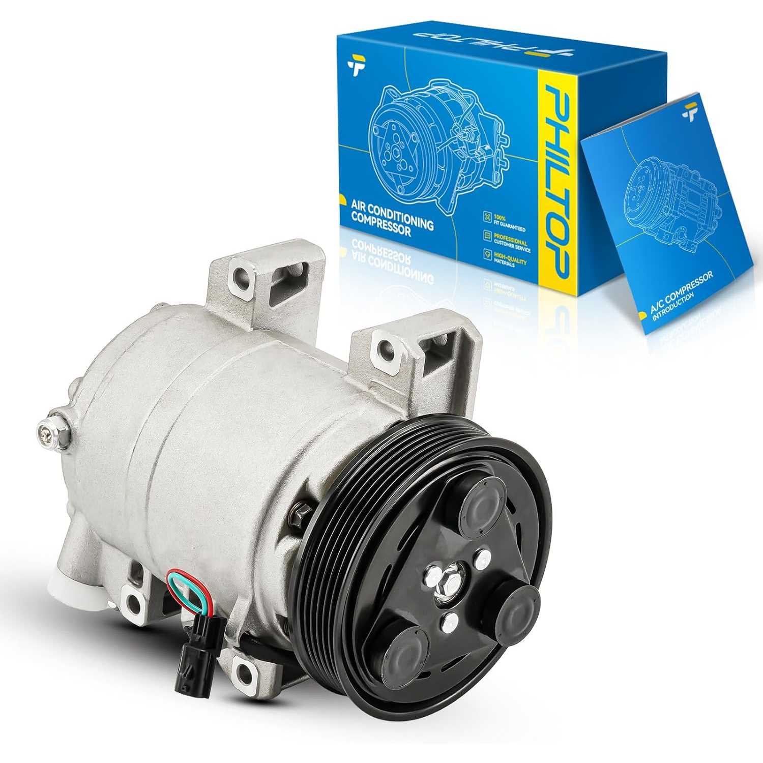 PHILTOP A/C Compressor Replacement for Nissan Rogue 2008-2013, Rogue Select 2014-2015, Rogue 2008-2013