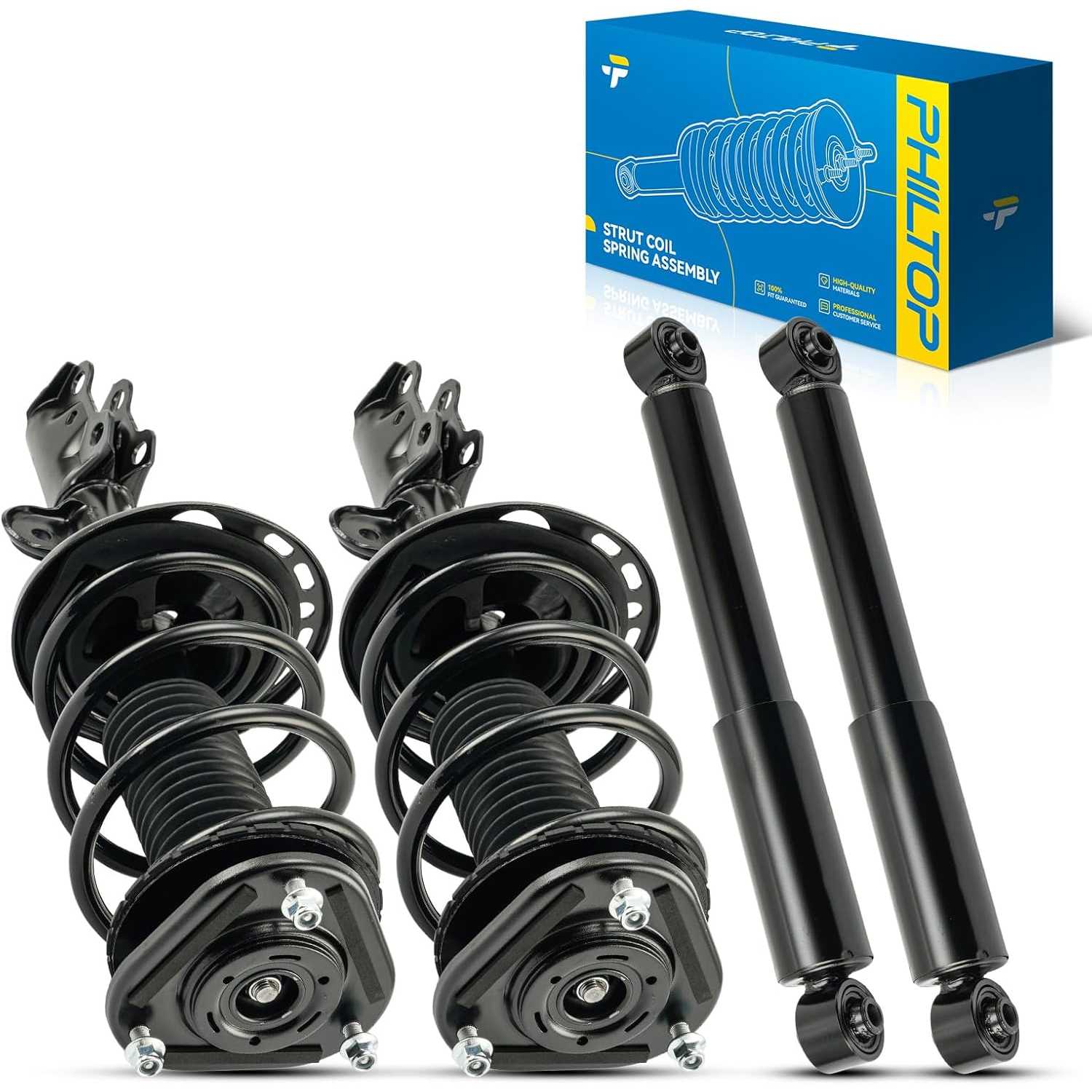 PHILTOP Front Rear Struts And Shocks Complete Assembly 272276 272275 37289 For 2006 2007 2008 2009 2010 2011 2012 Toyota RAV4