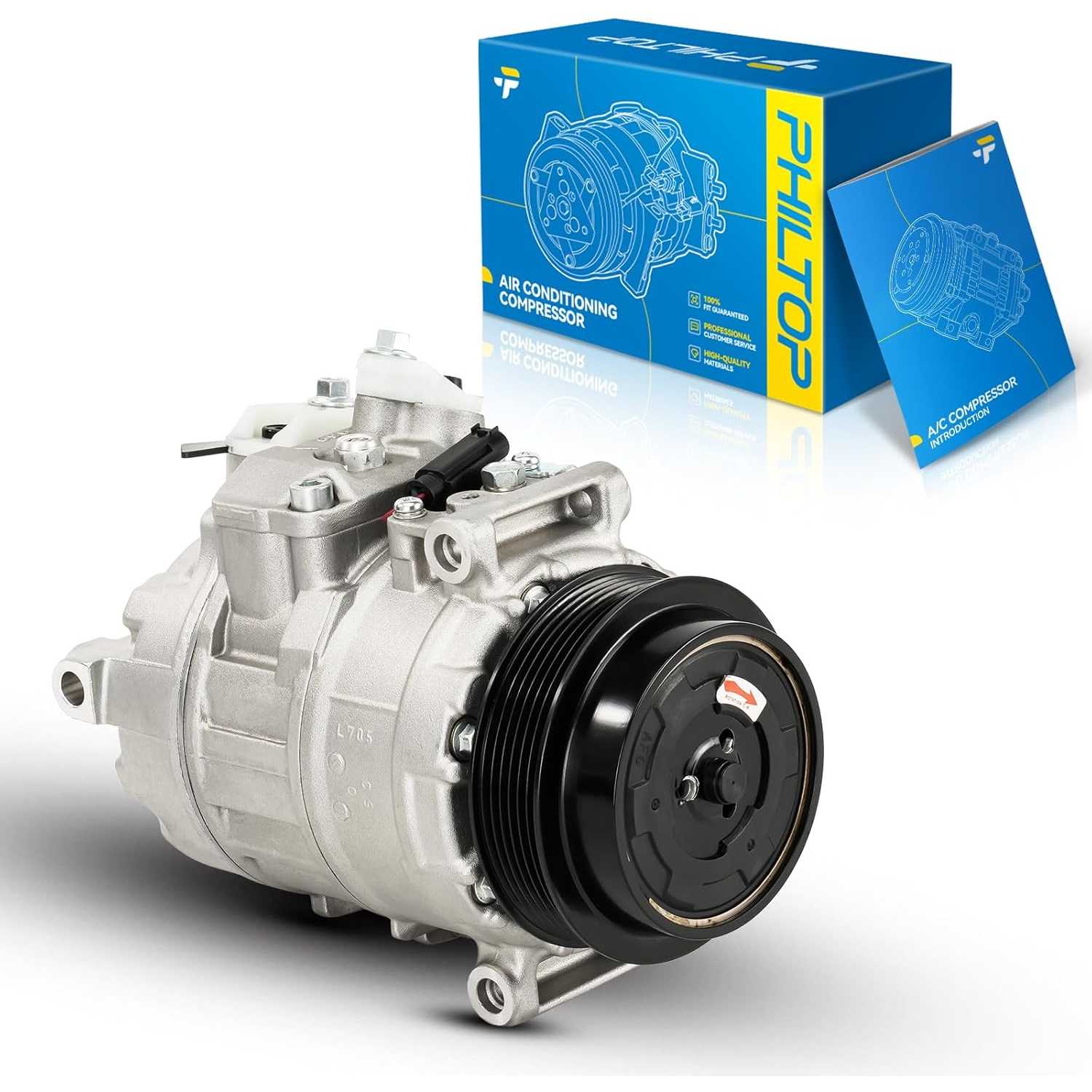 PHILTOP 98394 471-1474 AC Compressor for E350 2006-2011, C300 2008-2012, E350 2013-2014, GLK350 2010-2012, E320 2002-2006, SL500