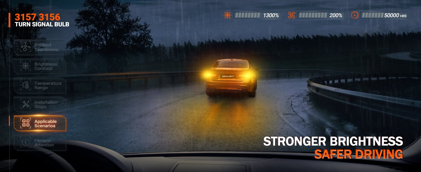 3157 led bulb turn signal light