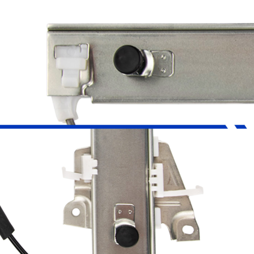 KAX® 2008-2012 Ford Escape 4 Door Rear Left Drive Side Power Window Regulator with Motor 5