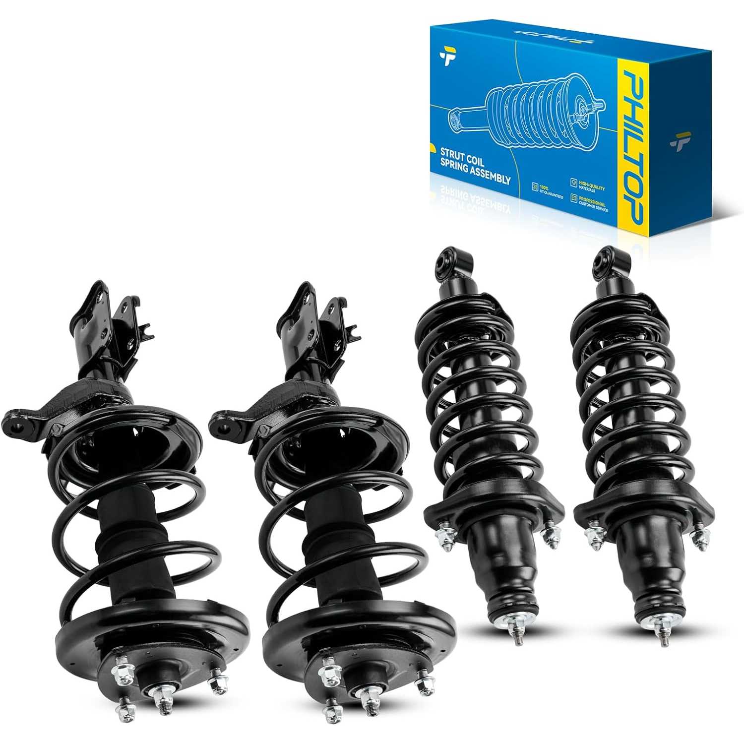 PHILTOP Struts Front And Rear Shocks Automotive Replacement Shocks 172143 172144 171380L 171380R For 2002 2003 2004 2005 2006 Ho