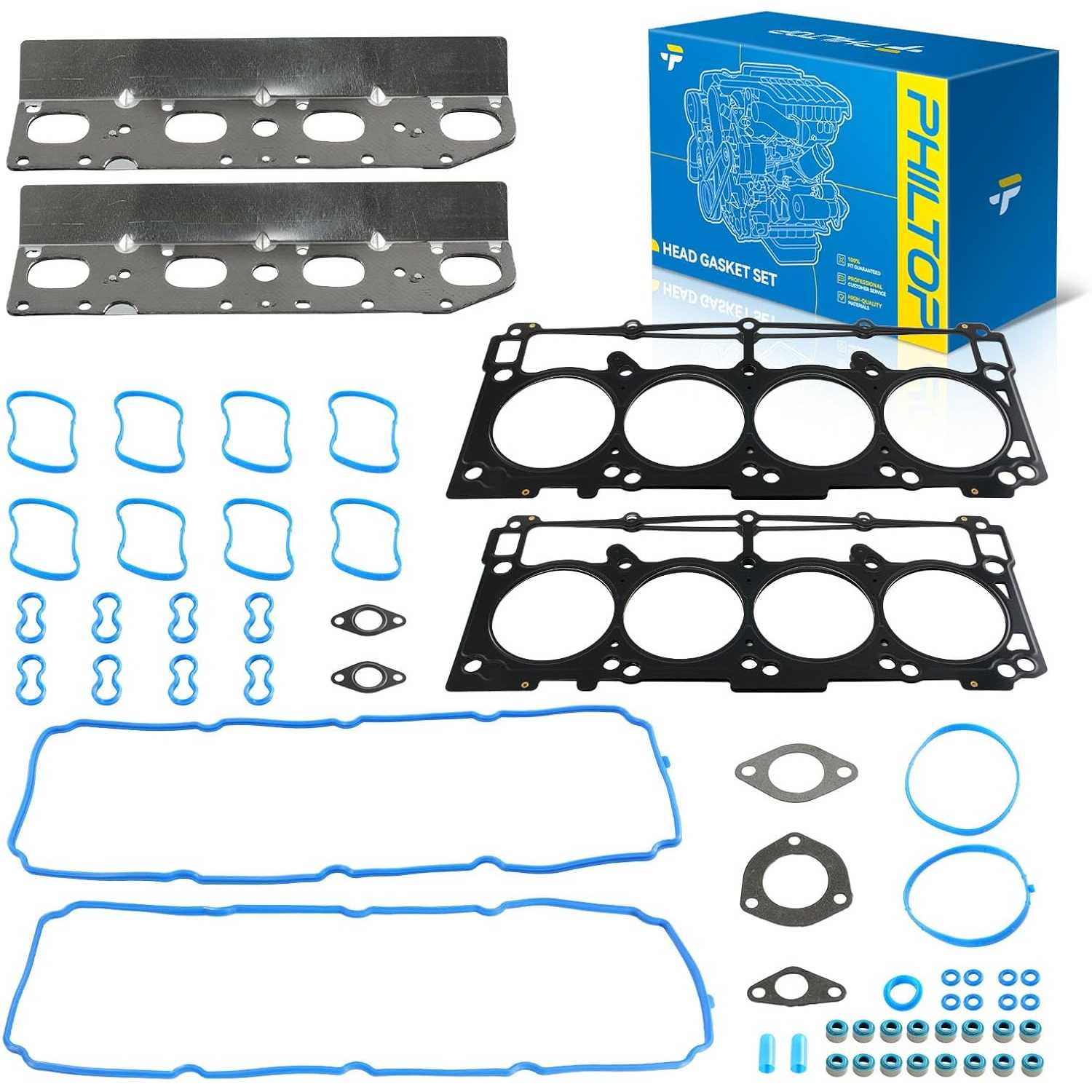 PHILTOP HS 26423 PT Engine Cylinder Head Gasket Set for Ram 1500/2500/1500 Classic/3500, Dodge Charger/Challenger/Durango/Ram 15