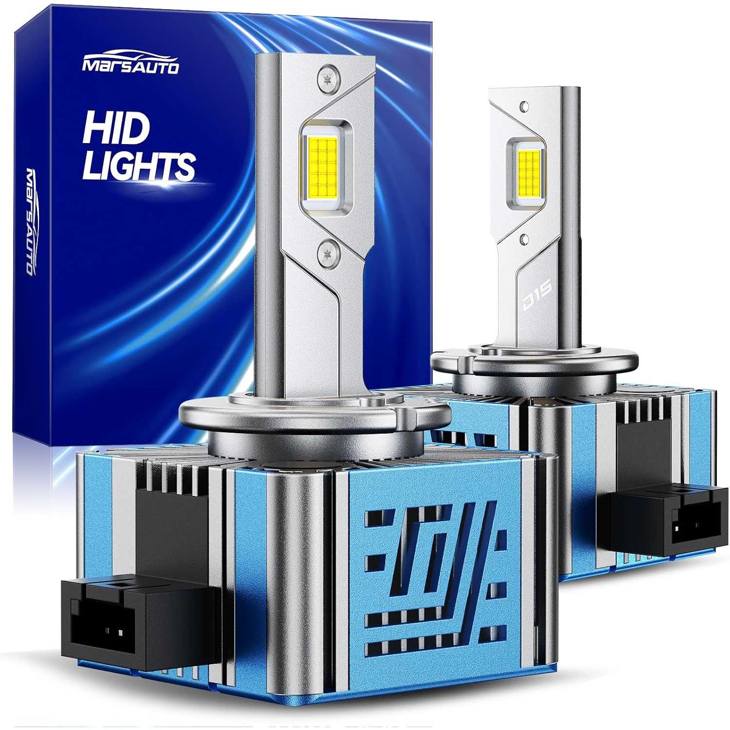 Marsauto® D1S D1R 30,000LM 6500K White LED Headlight Bulbs 2Pcs