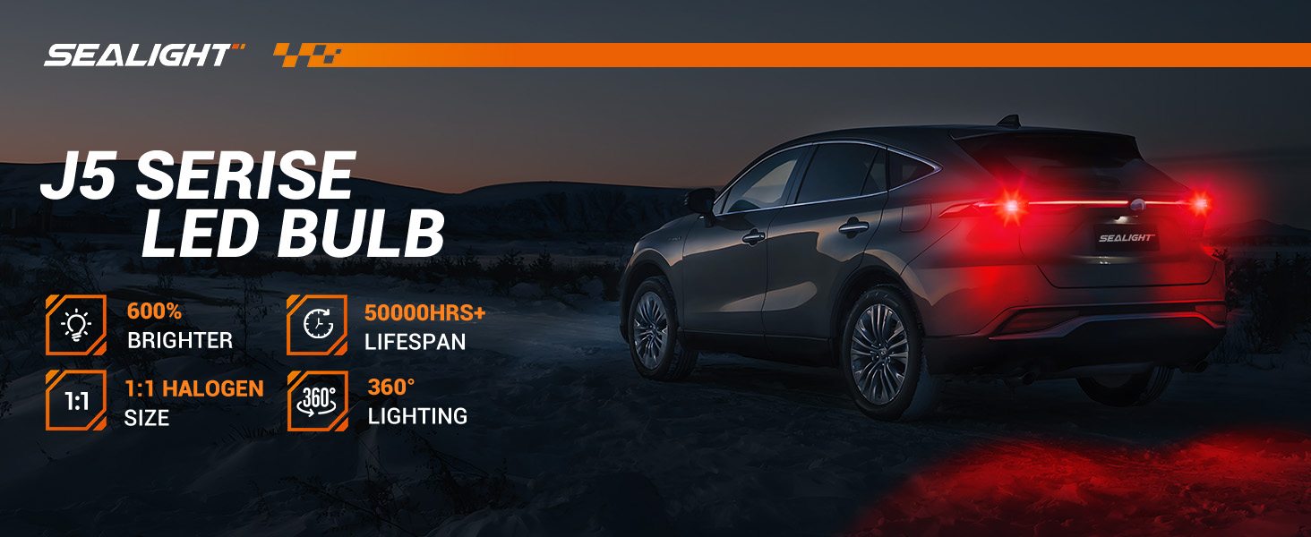 7443 LED Bulb sealight 7440 T20 W21W led light bulb red brake tail lights 7441 7444 992