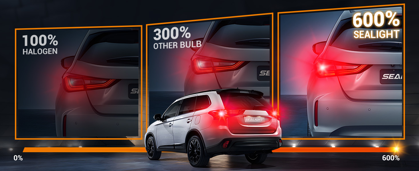 7443 LED Bulb sealight 7440 T20 W21W led light bulb red brake tail lights 7441 7444 992