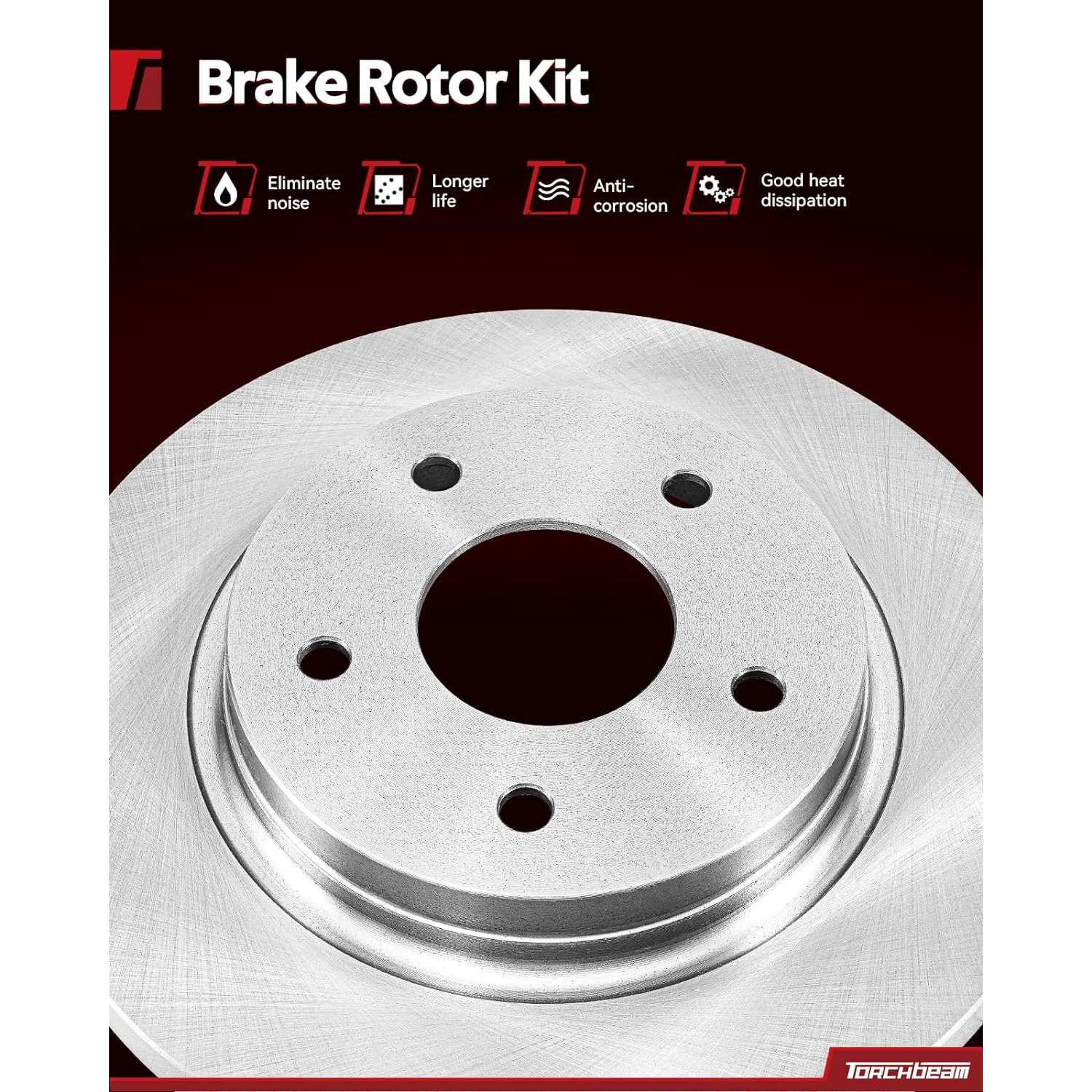 298mm Front Rotors Metal Brake Pads Kit for 2007 2008 2009 Hyundai Santa Fe