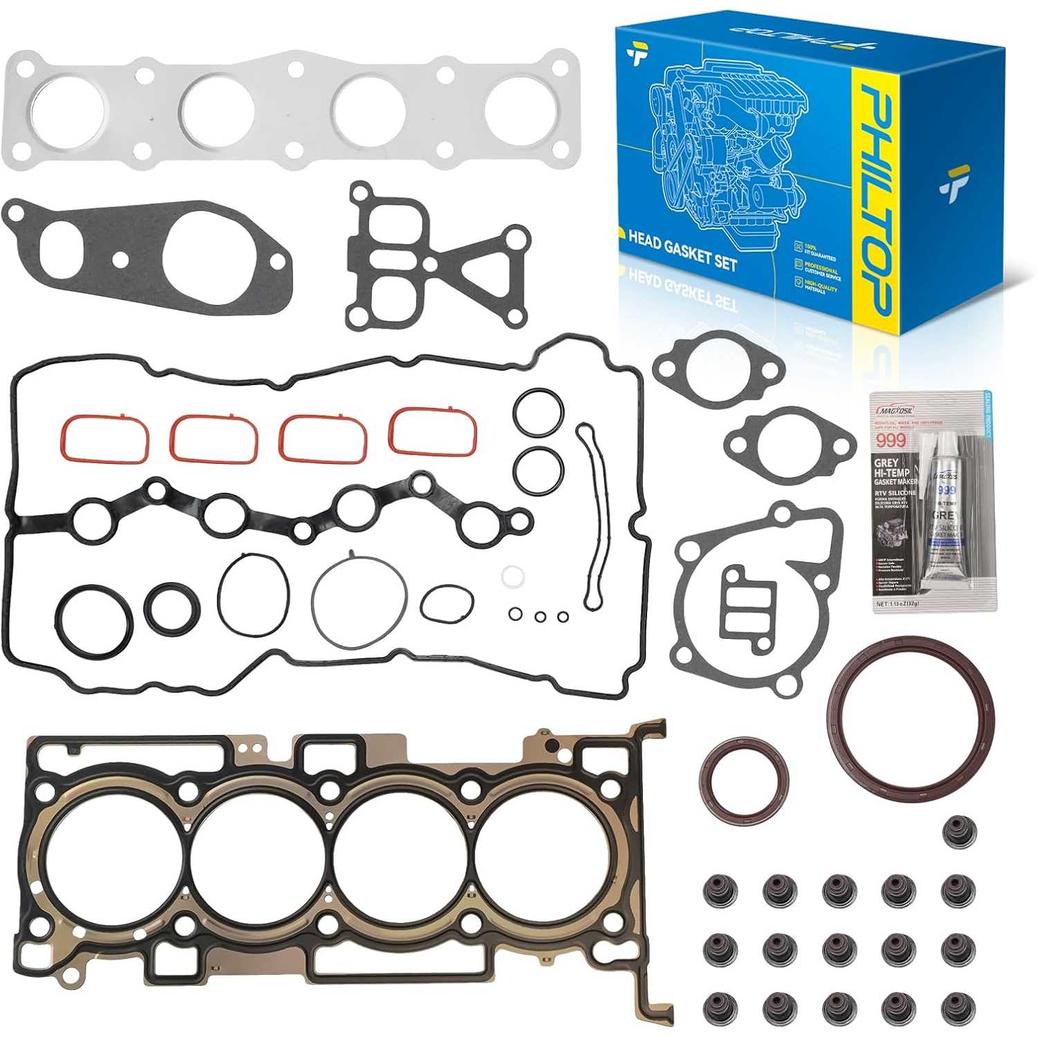 PHILTOP 26706PT Head Gasket Set Fit for Hyundai Sonata 2015-2019, Kia Optima 2016-2020, Sportage 2017-2020, Sorento 2016-2020, S