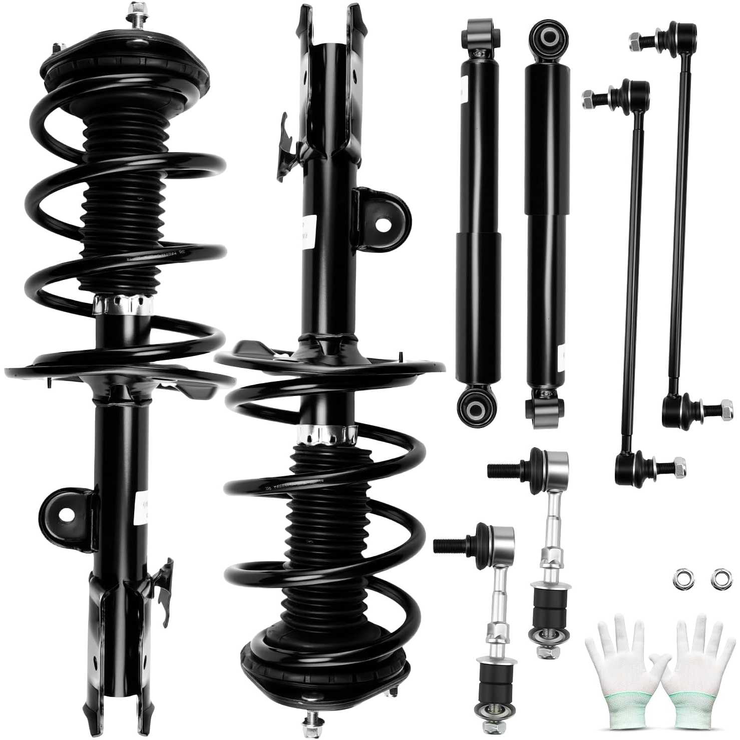 ‌PHILTOP Front and Rear Struts & Coil Spring Sway Bar Links kits Fit for 2013-2018 Toyota RAV4,Quick Fit Suspension 11245/11