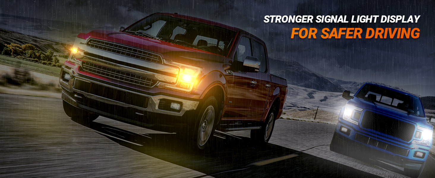 sealight 3157 3156 led bulb amber yellow white Switchback