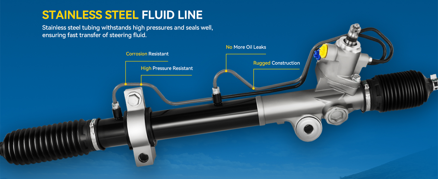 POWER STEERING RACK AND PINION ASSEMBLY