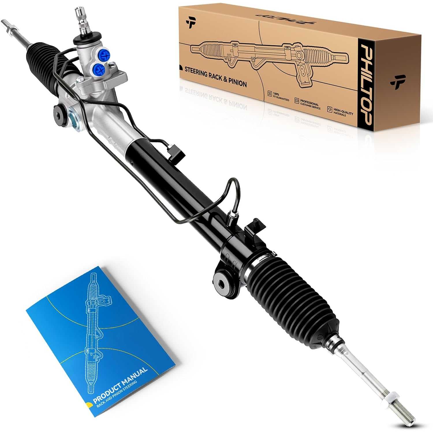 PHILTOP Power Steering Rack and Pinion Compatible with Lexus RX350 2007-2009, RX330 2004-2006, Toyota Highlander 2004-2005 All M