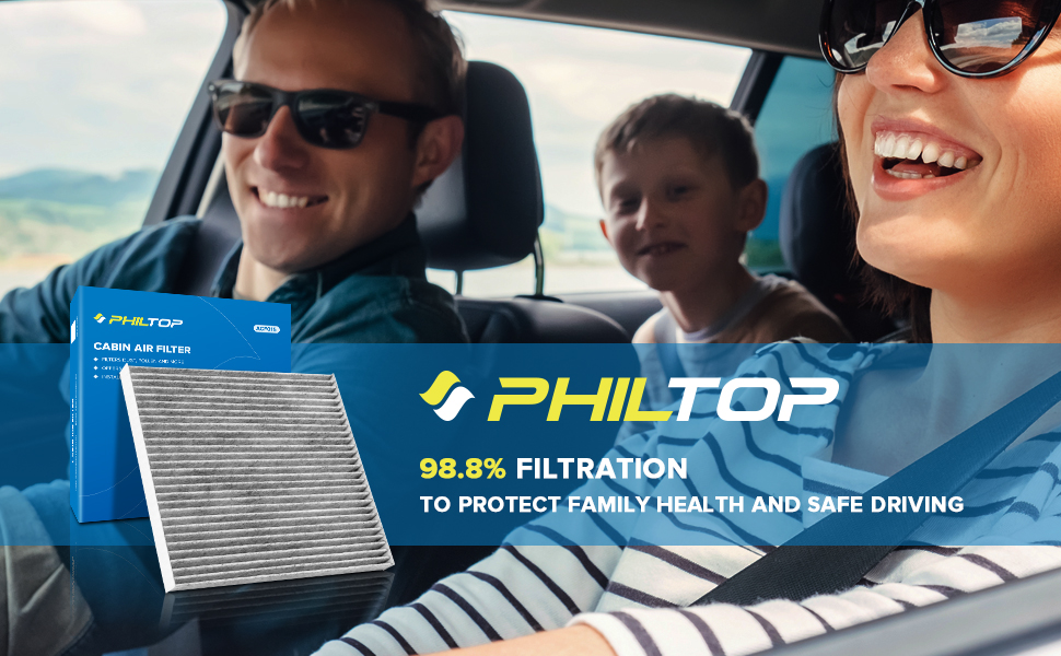 Philtop cabin air filter