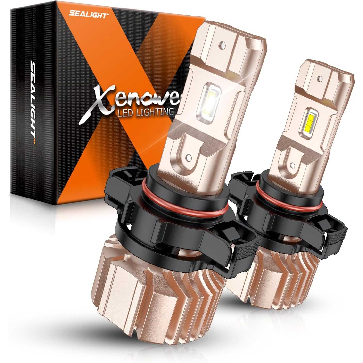 SEALIGHT® XF3A 5202/5201 LED Fog Light Bulbs 6500K White 30W 10000LM IP68 2PCS
