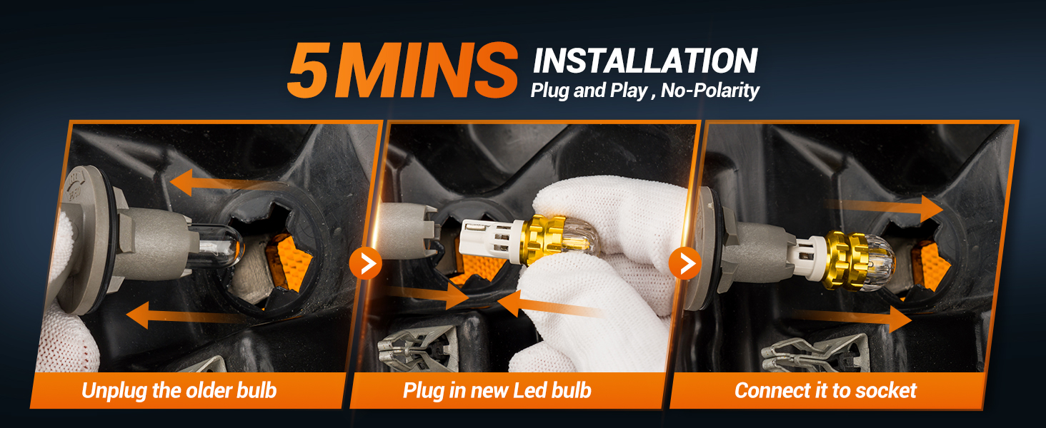 SEALIGHT 912 921 LED Bulb Backup Reverse Light, T15 906 904 916 W16W Super Bright 360° LED Bulbs