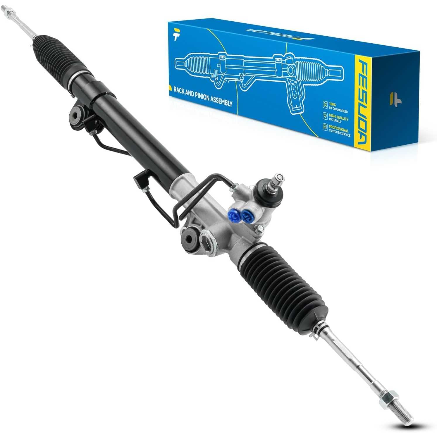 PHILTOP Hydraulic Power Steering Rack and Pinion Replacement For 2005-2014 Tacoma 2.7L Base RWD, 2005-2013 Tacoma 4.0L X-Runner