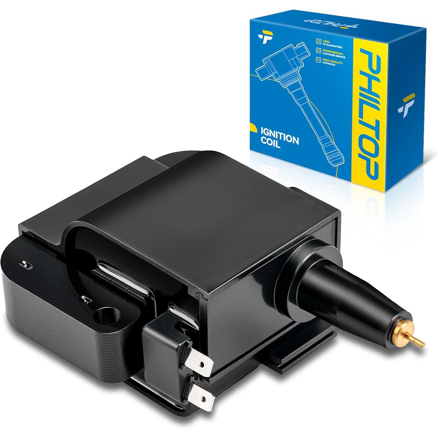 PHILTOP UF203 Ignition Coil Packs Fits for Honda 1998-2002 Accord 2.3L, Honda 1996-1997 Accord 2.2L, Acura 1998-1999 CL 2.3L, Ac