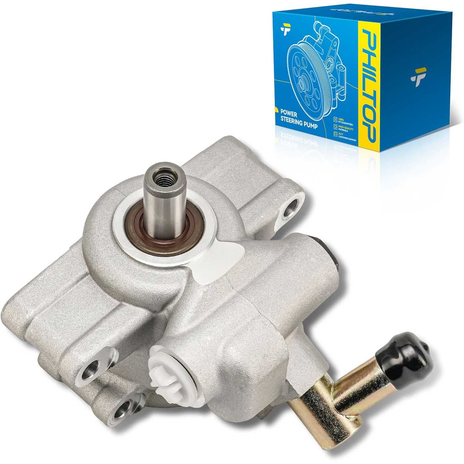 PHILTOP Power Steering Pump 20329P1, Fit for 2006-2010 Explorer 4.6L, 2007-2010 Explorer Sport Trac 4.6L, 2006-2010 Mountaineer