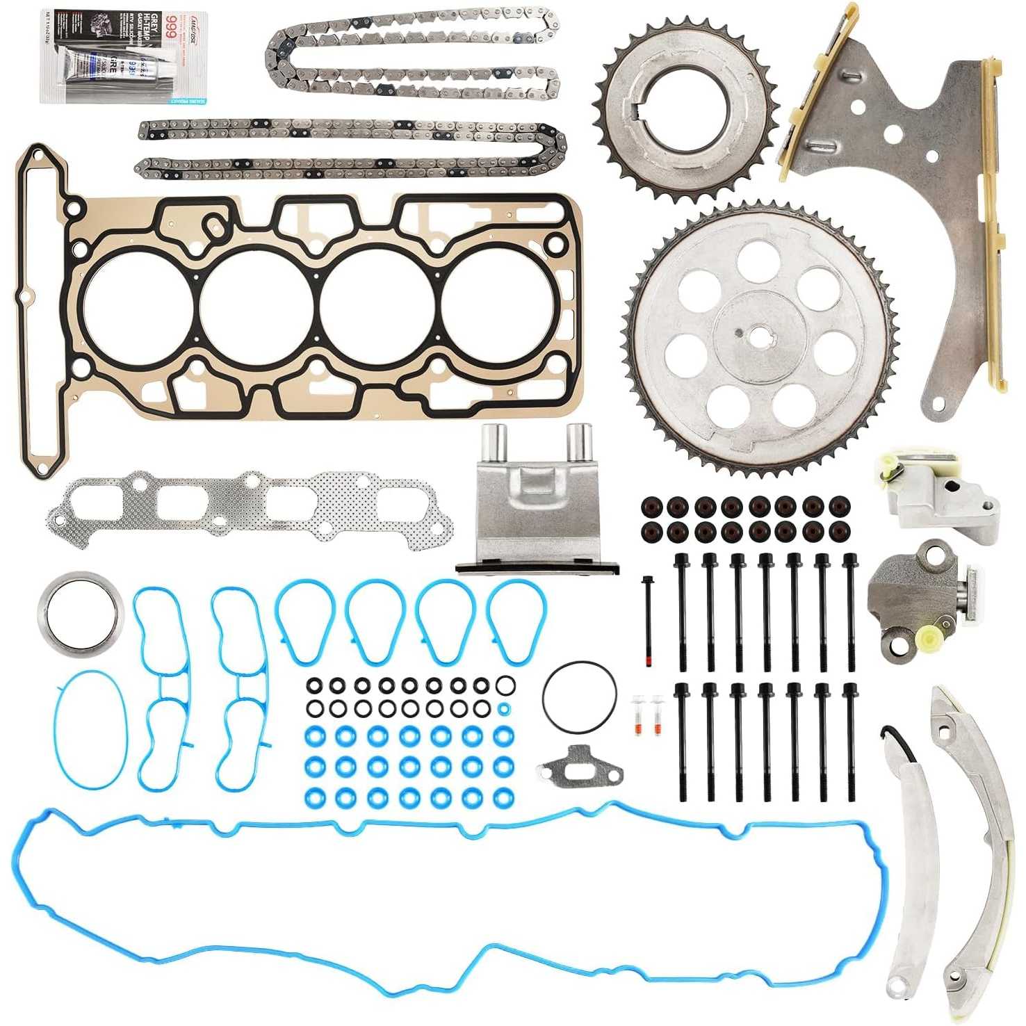 PHILTOP HS26389PT Head Gasket Set Fit for 2007-2012 Chevy Colorado, 2007-2012 GMC Canyon, 2007-2008 Isuzu i-290, 2.9L DOHC Head