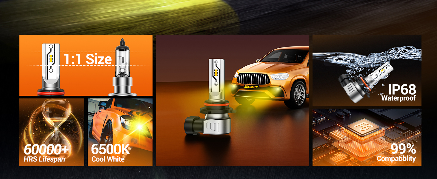 H10 FOG LIGHTS YELLOW