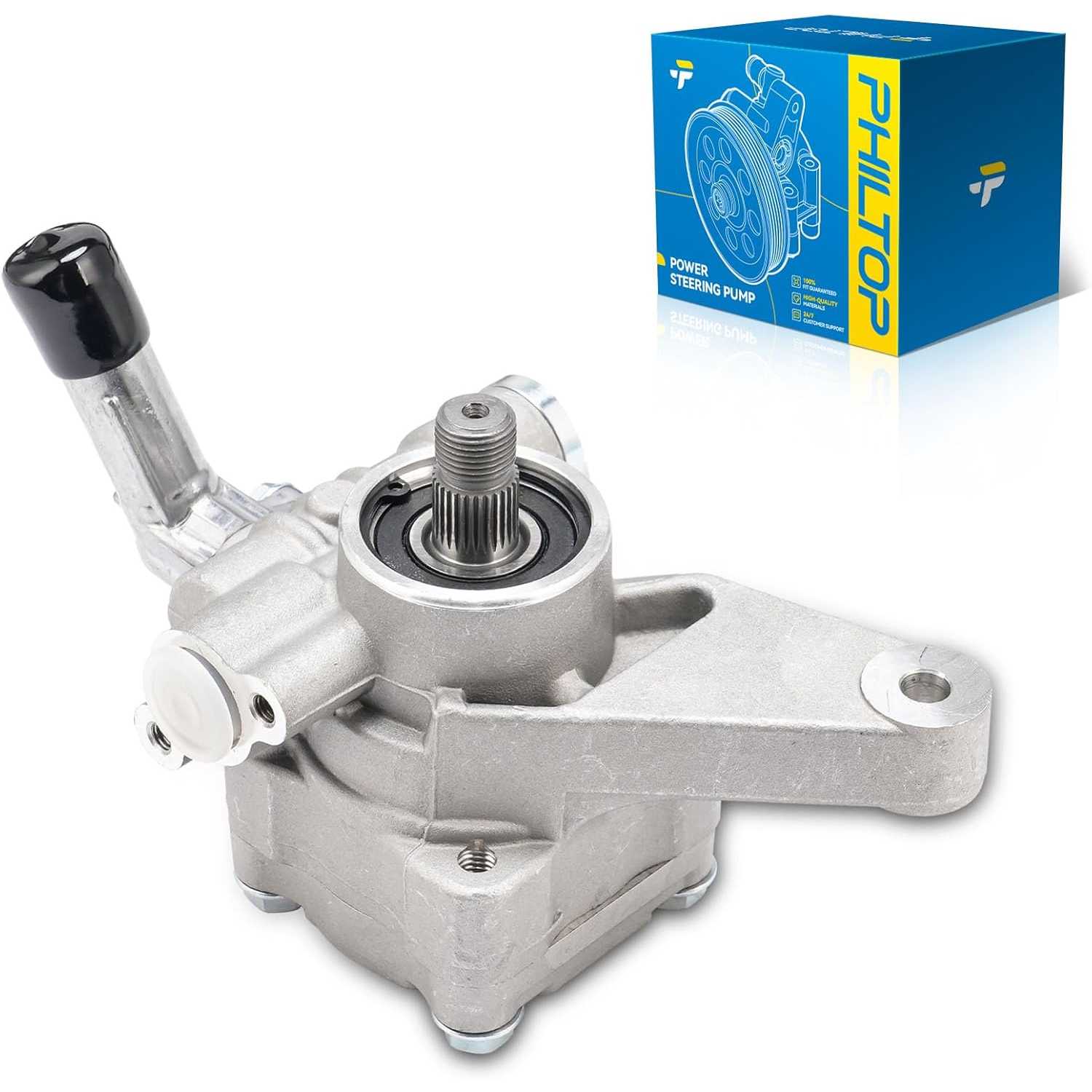 PHILTOP 215290 Power Steering Pump, Fit for 2003-2004 Pilot, 1999-2003 TL, 2001-2002 MDX, 2001-2003 CL, Replace OE 06561PVF505RM