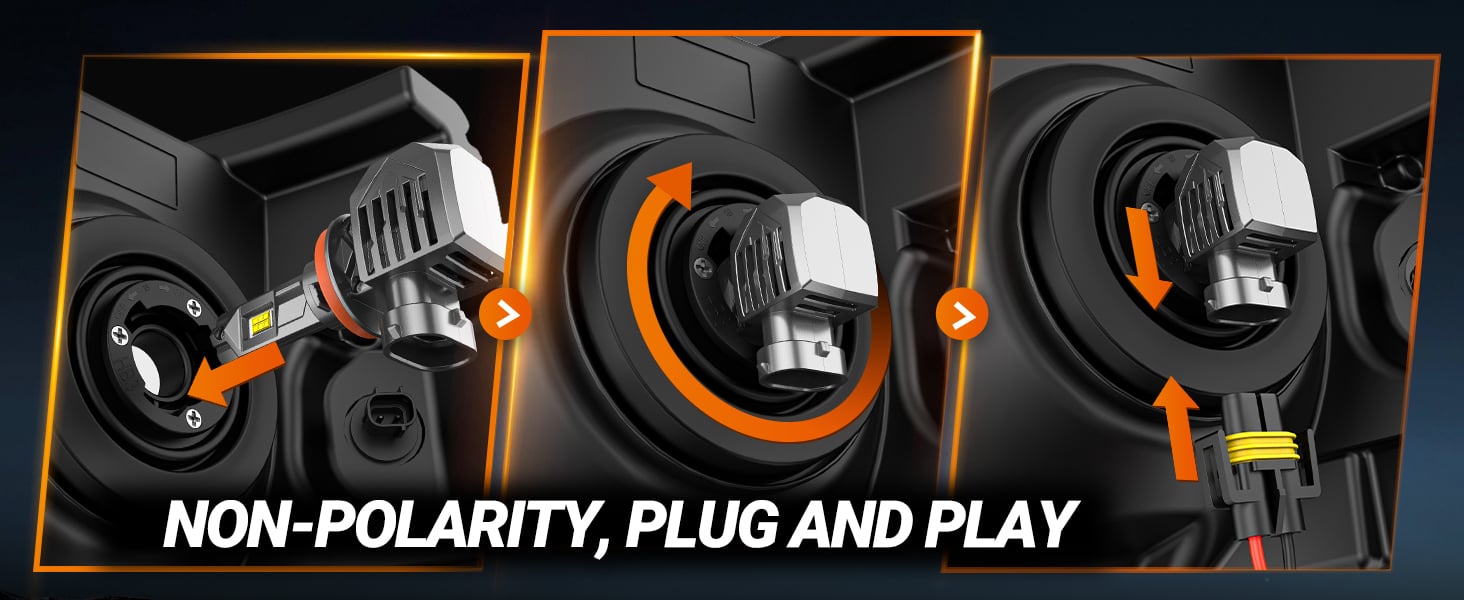 No Polarity, Plug and play