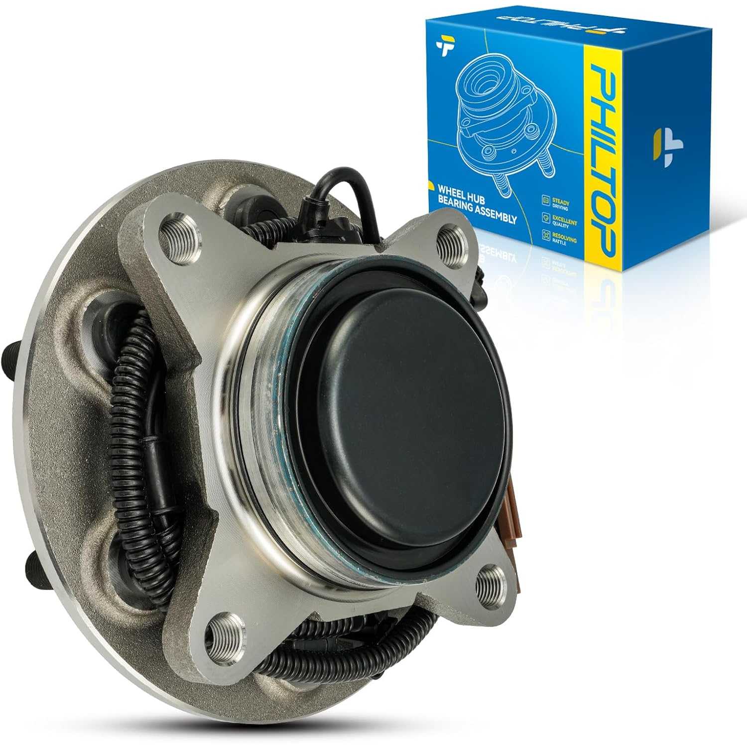 PHILTOP 515176 RWD Front Wheel Hub Assembly Fit for Ford F-150 2018-2020, Ford Expedition 2018-2020, Lincoln Navigator 2018-2020
