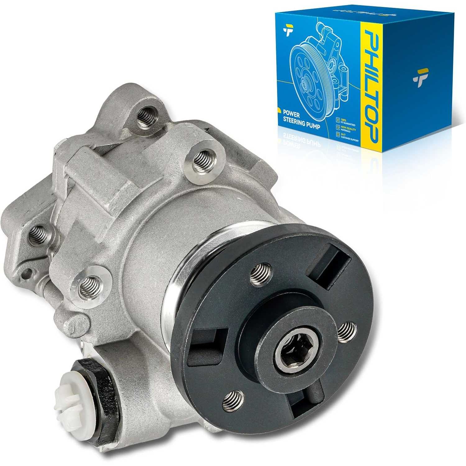 PHILTOP Power Steering Pump 21110, Fit for 2007-2013 335i, 2009-2013 335i xDrive, 2008-2013 135i, 2007-2008 335xi, 2013-2015 X1