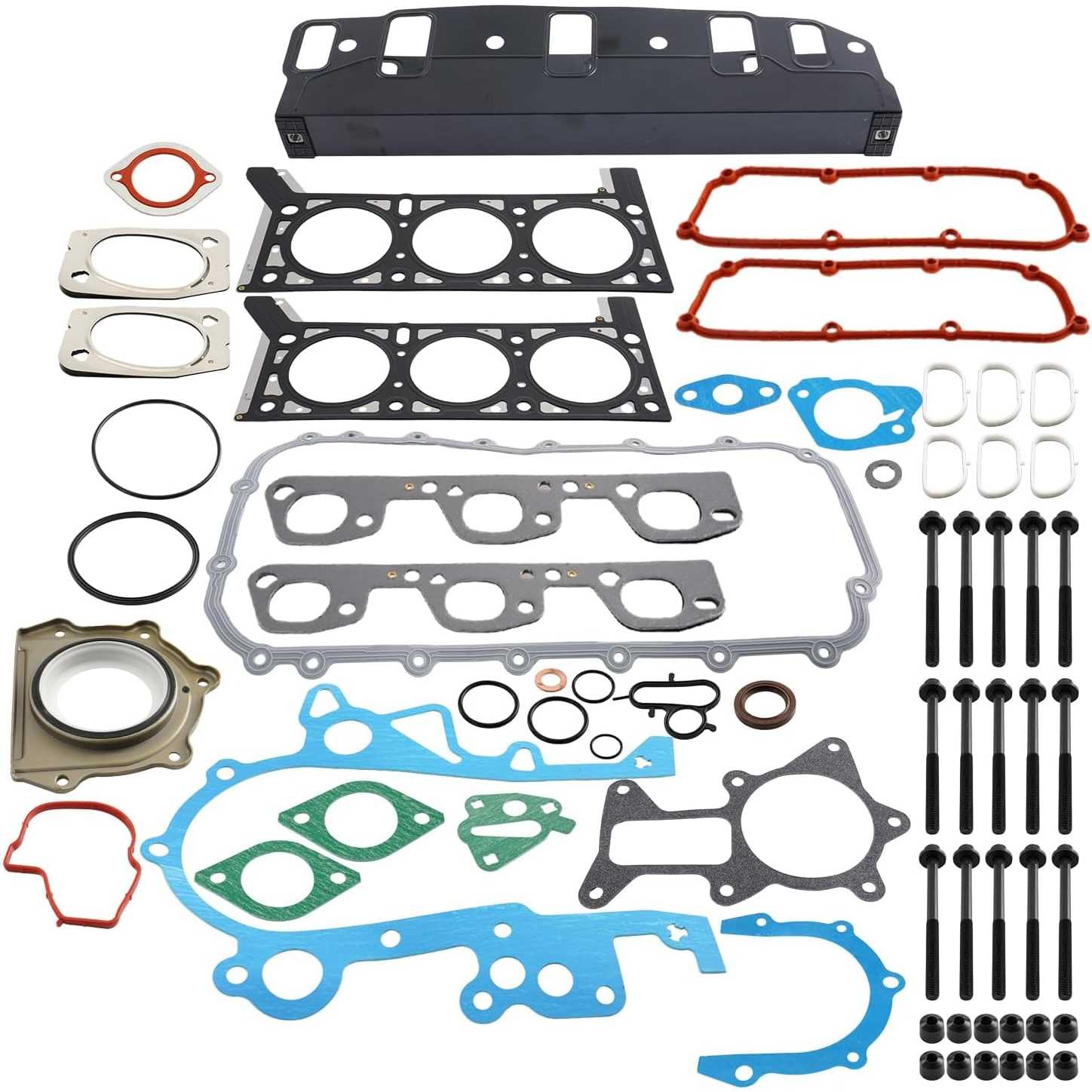 PHILTOP HS26157PT1 ES71129 Head Gasket Set Compatible with Ram1500 SLT/ST 2004 4.7L,Head Gasket kit
