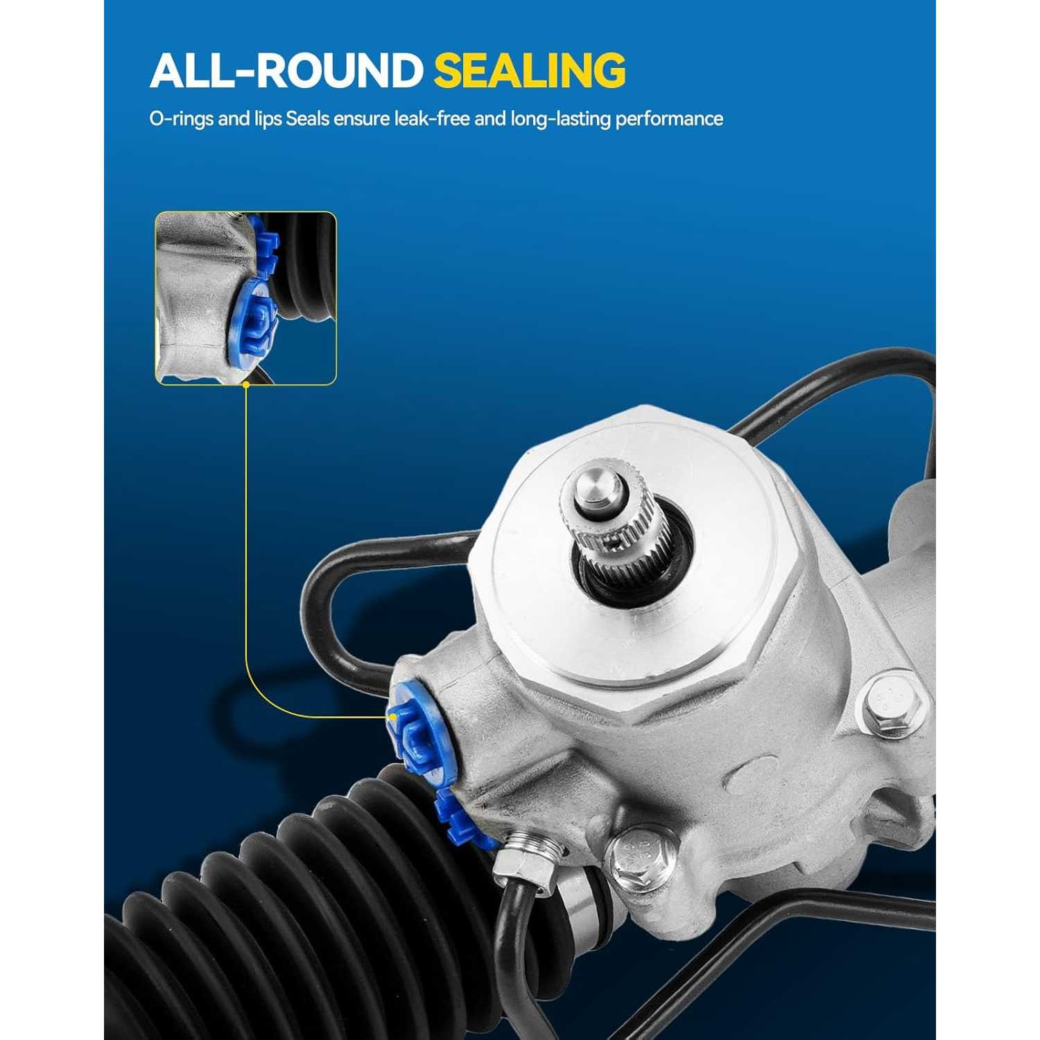 PHILTOP Hydraulic Power Steering Rack and Pinion for 1984-1989