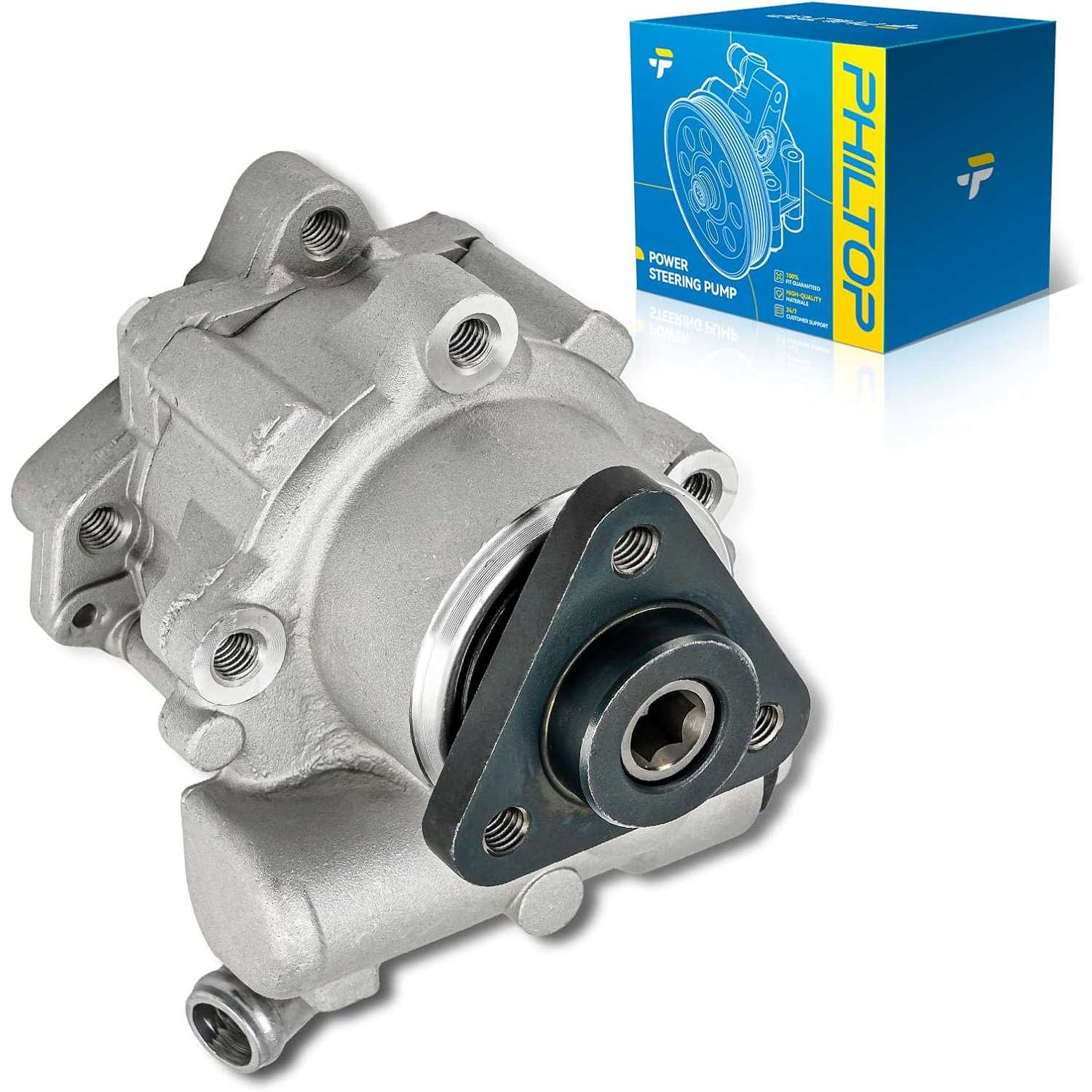 PHILTOP Power Steering Pump Replacement 960140, Fit for 2002-2004 A6 Quattro 3.0L, 2003-2004 A6, Steering Pump