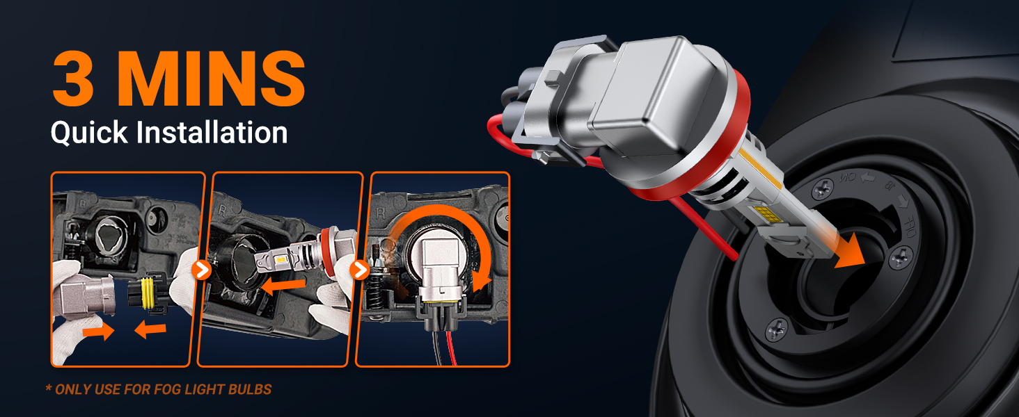 yellow fog light bulb