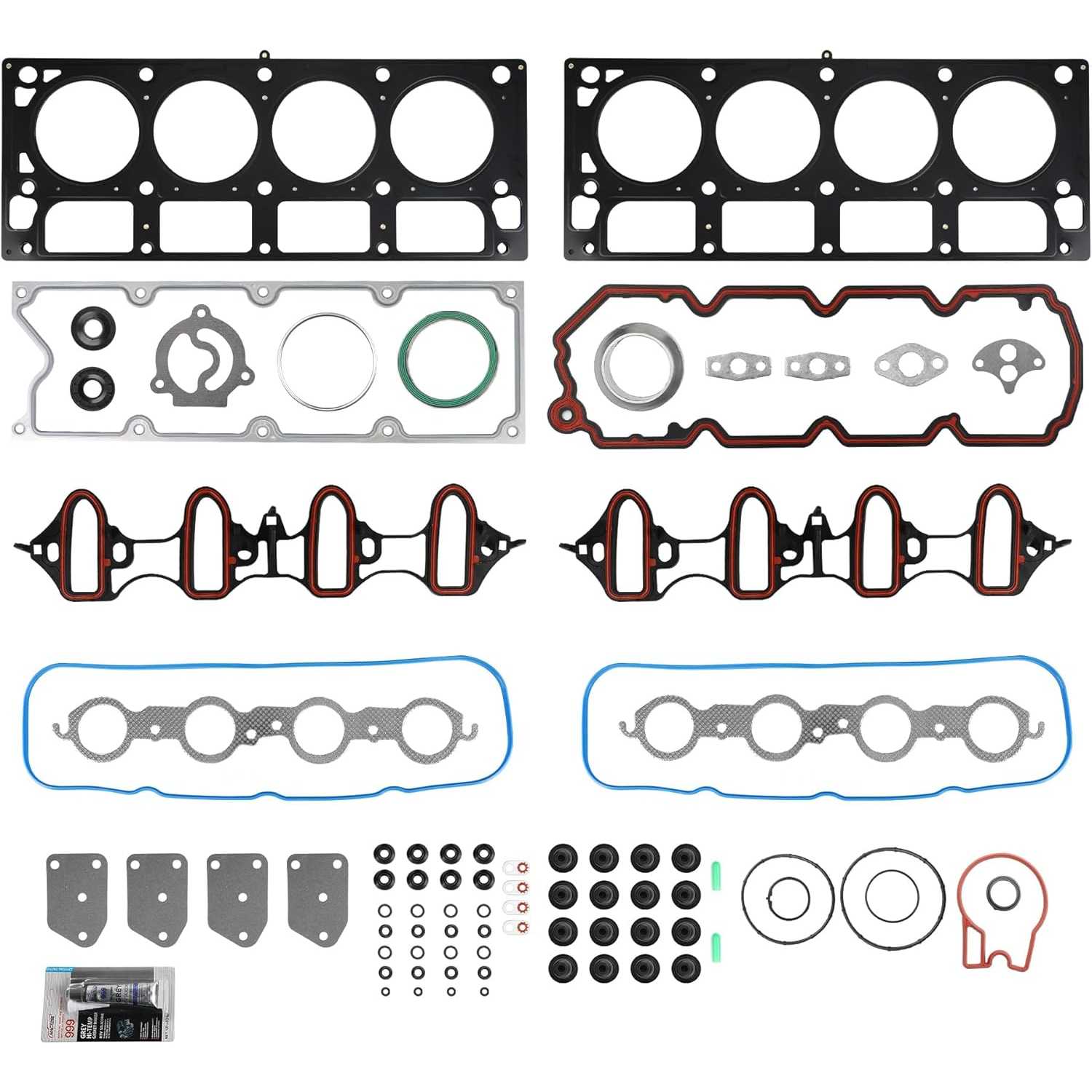 PHILTOP HS26191PT HS26191PT-1 Head Gasket Set Compatible with Chevrolet GMC Hummer,2002-2011 Silverado Sierra 1500,2006-2011 Sub