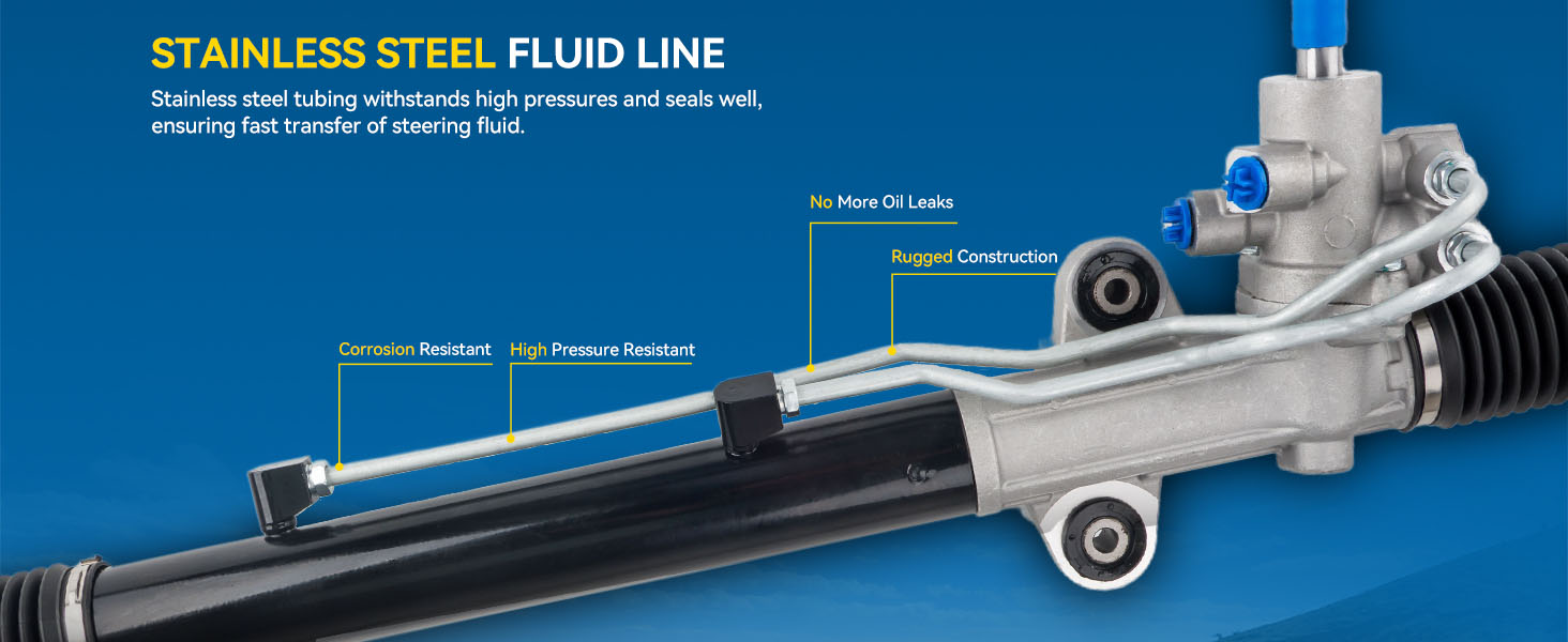 POWER STEERING RACK AND PINION ASSEMBLY