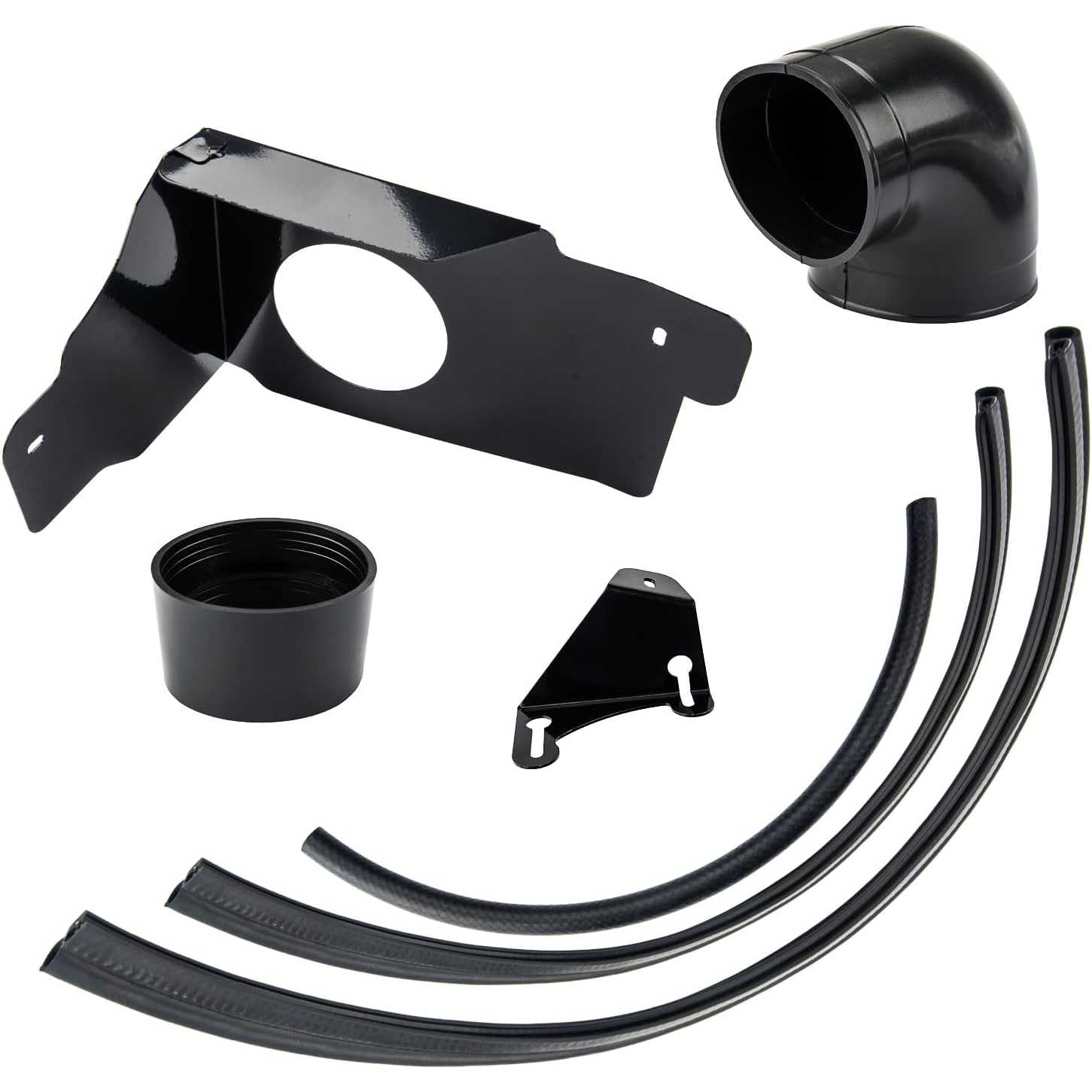 ZonCar®️ Cold Air Intake System High Flow Inlet for Mustang GT 4.6L V8 2005 2006 2007 2008 2009 Black 5