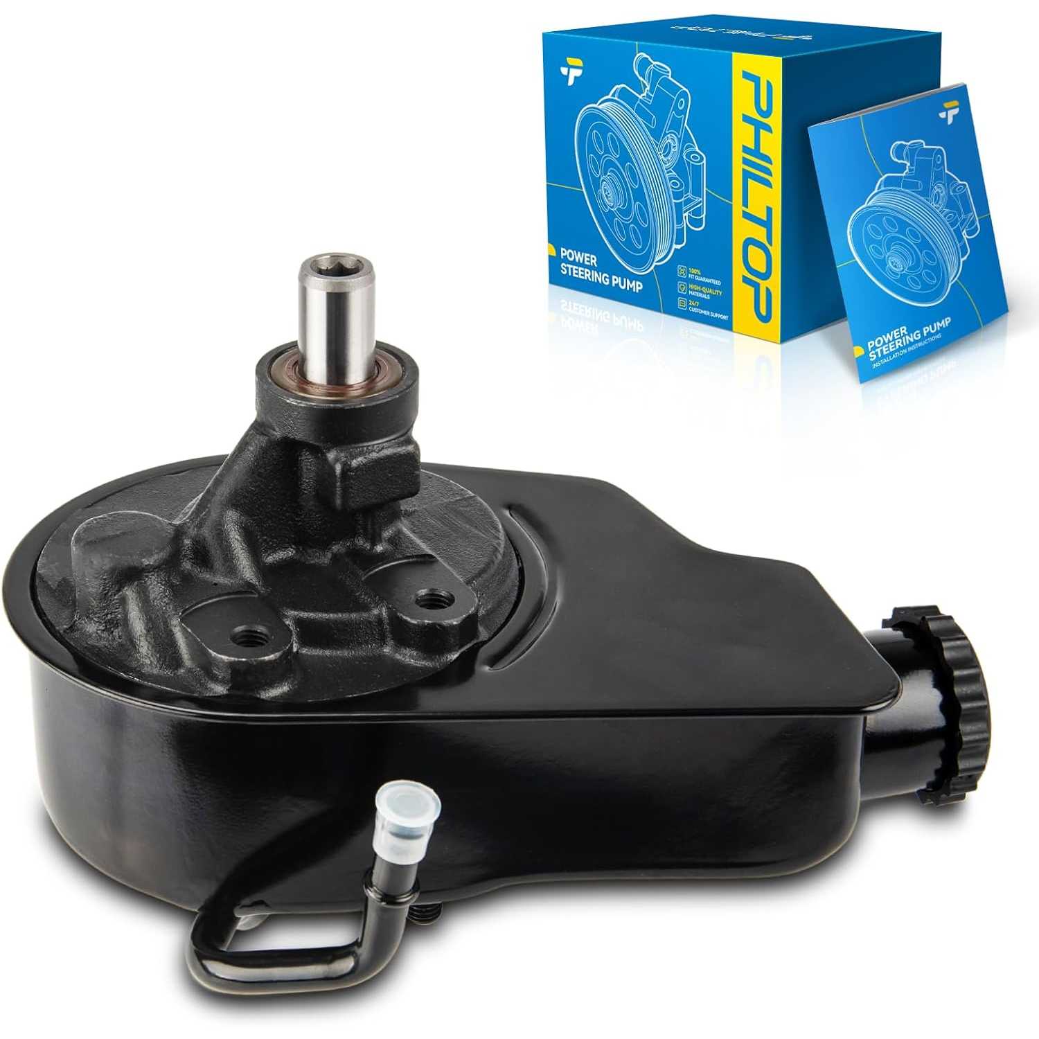 PHILTOP Power Steering Pump 968704, Fit for 1999-2006 Silverado 1500; Sierra 1500, 2000-2003 Tahoe; Suburban 1500; Yukon, 1996 T