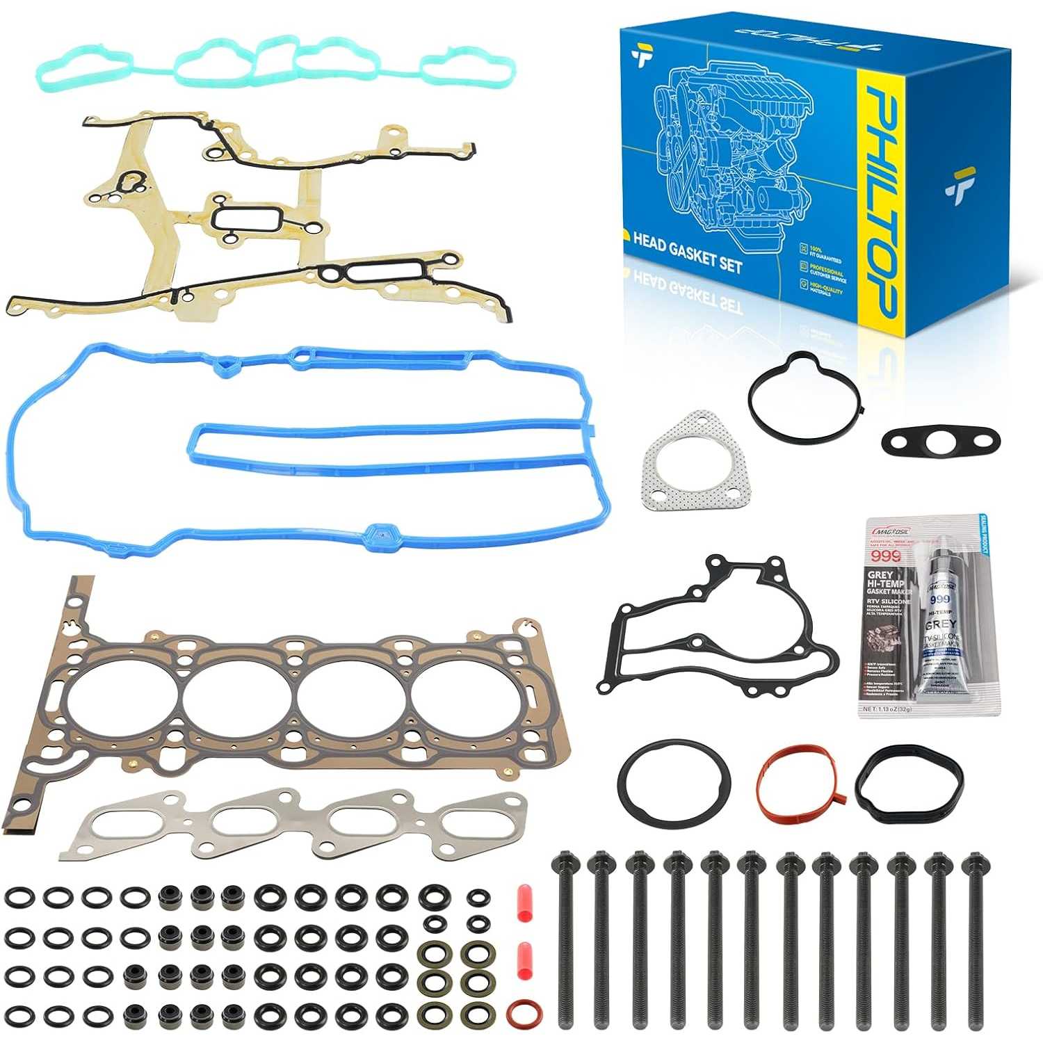 PHILTOP HS26540PT-1 Head Gasket Set Fit for Chevrolet Cruze 2011-2015, Trax 2015-2016, Buick Encore 2013-2016, Sonic 2012-2016,