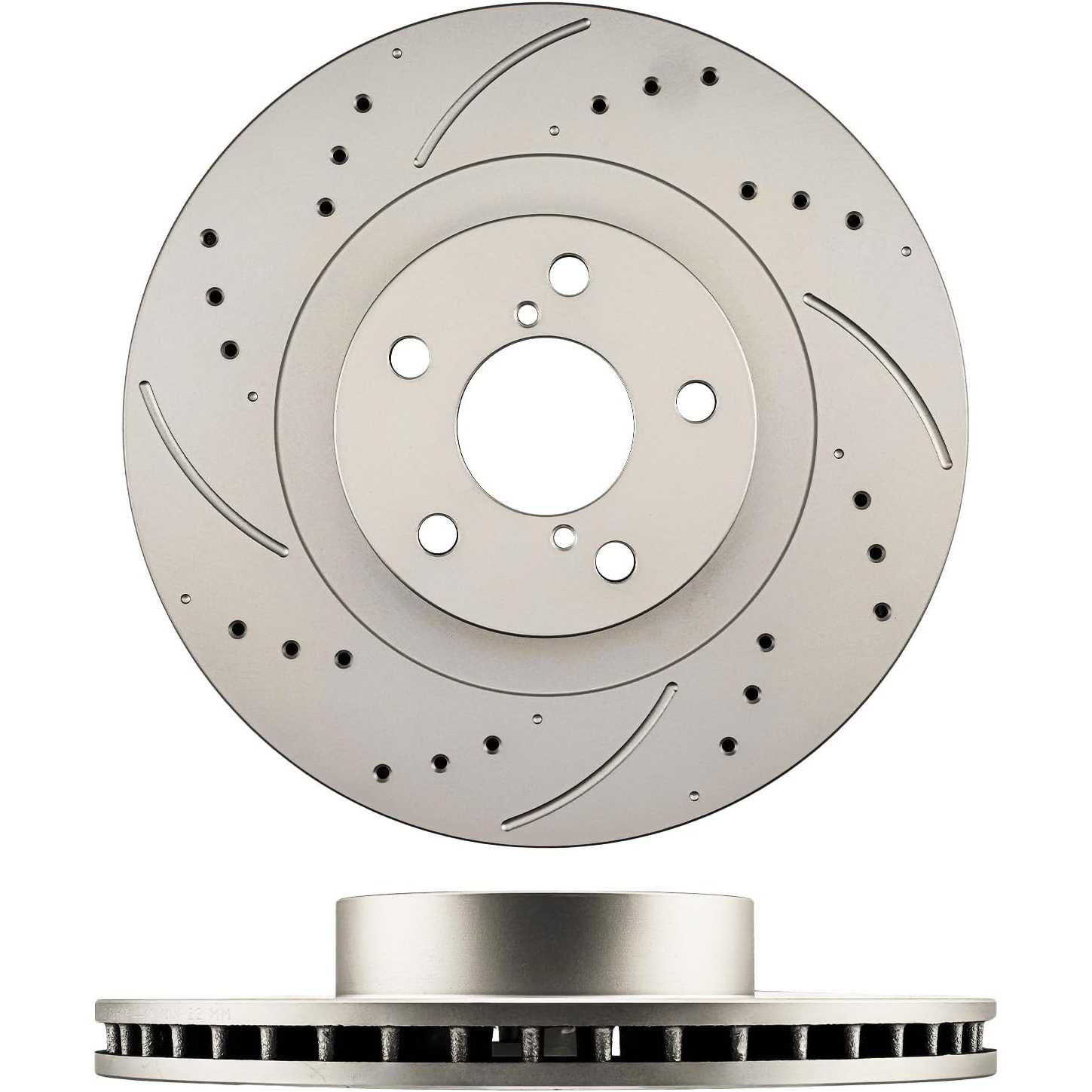 thumbnail interactive-video image 1 of GAIASURGE Front Brake Rotors And Pads Kit For Subaru Baja Forester Outback - Drilled & Slotted Ceramic 1 of 5