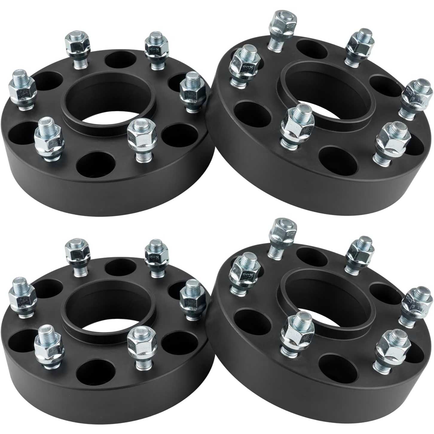 KAX® 1.5" 6x5.5" Hub Centric Wheel Spacers 77.8mm M12x1.25 4PCS for 2023 Nissan TITAN 4