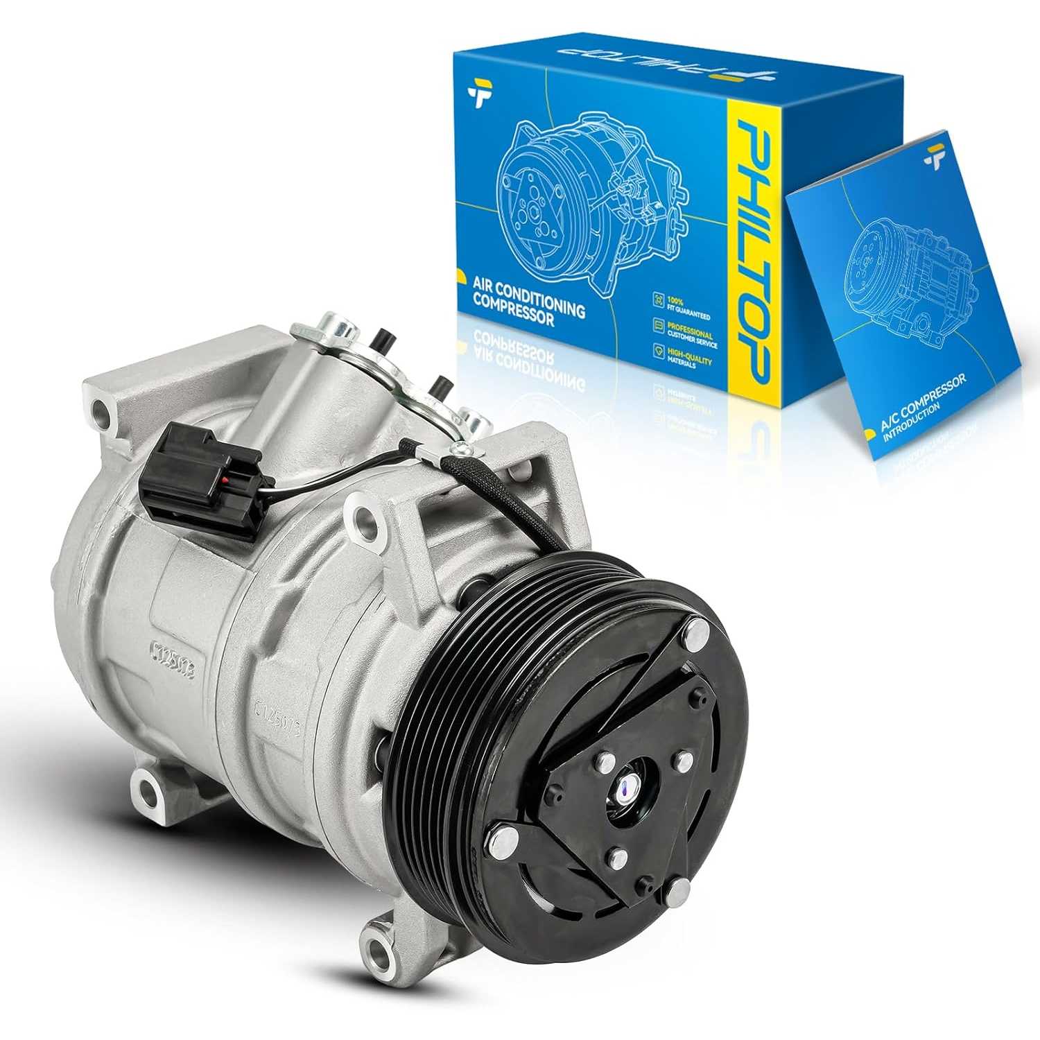 PHILTOP 158313 AC Compressor for GMC Acadia 2007-2012, Traverse 2009-2012, Enclave 2008-2012, Outlook 2007-2010, CO 21625C Air C