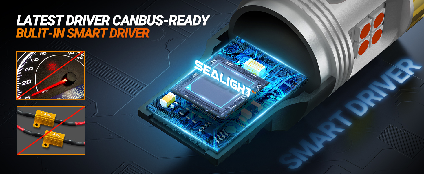 Sealight 3157 3156 3056 3057 4057 4157 LED Light Bulb Red Brake Stop Tail Packing Light