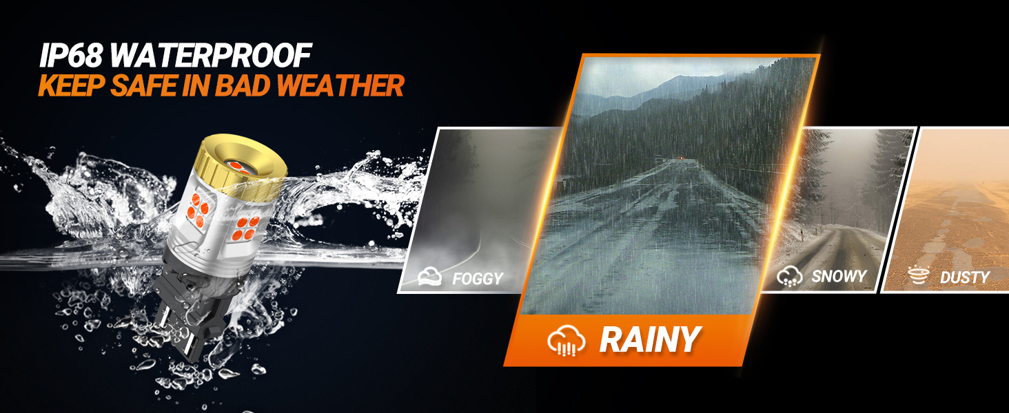 Sealight 3157 3156 3056 3057 4057 4157 LED Light Bulb Red Brake Stop Tail Packing Light