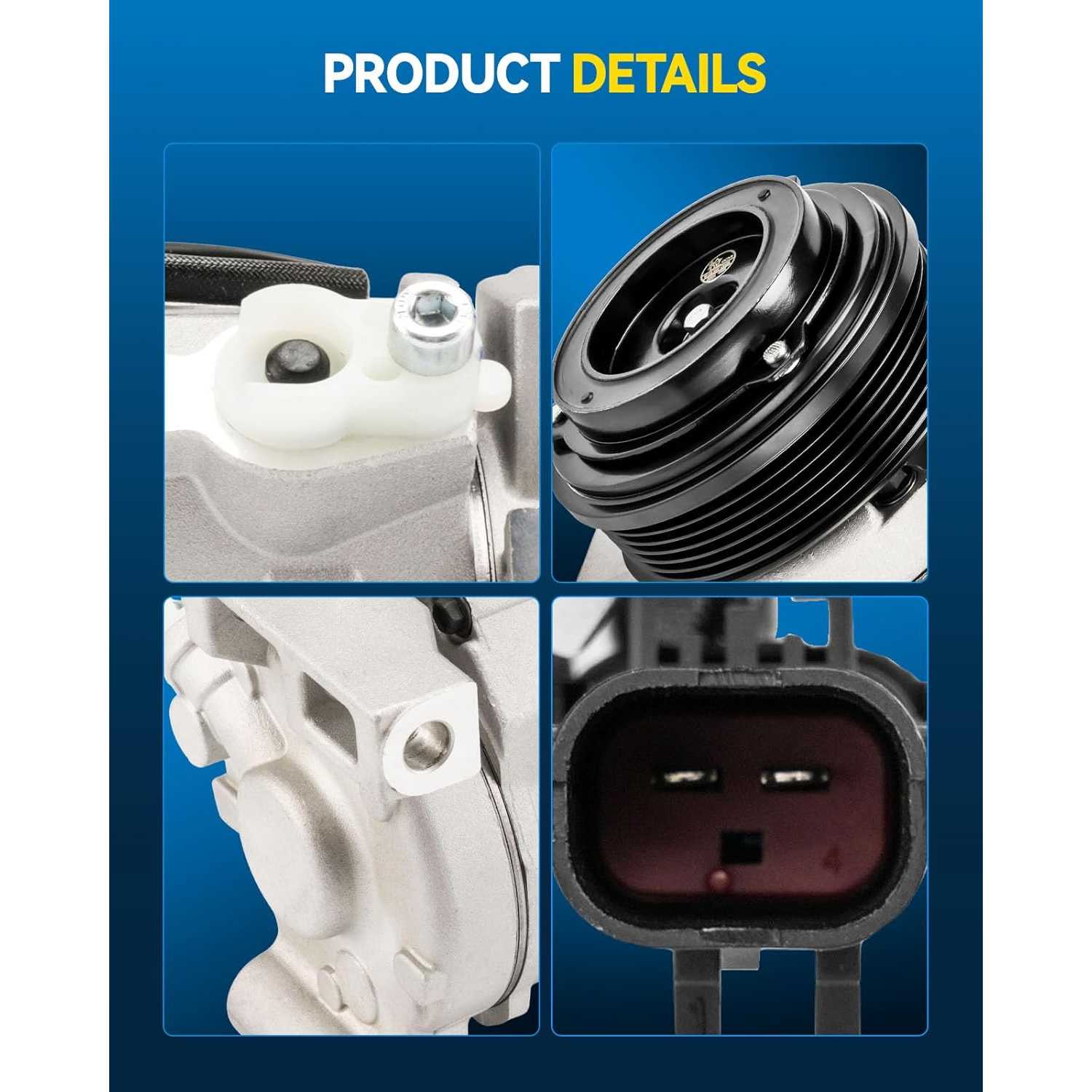PHILTOP 639349 Air Conditioner AC Compressor with Clutch for Dodge