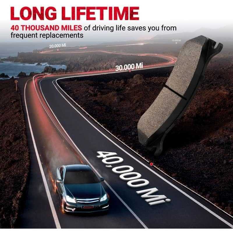 KAX D785 Silverado 1500 Brake Pad Front Ceramic Disc Brake Pads for Chevy Tahoe GMC Yukon Avalanche 2002-2006 Silverado 1500 Sie 7