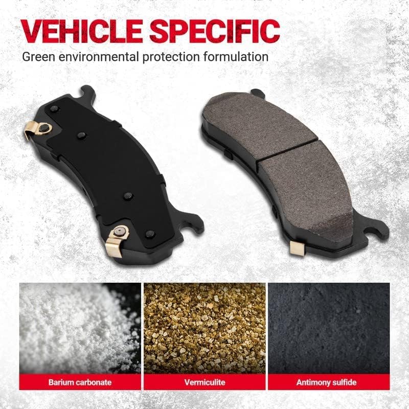 KAX D785 Silverado 1500 Brake Pad Front Ceramic Disc Brake Pads for Chevy Tahoe GMC Yukon Avalanche 2002-2006 Silverado 1500 Sie 6