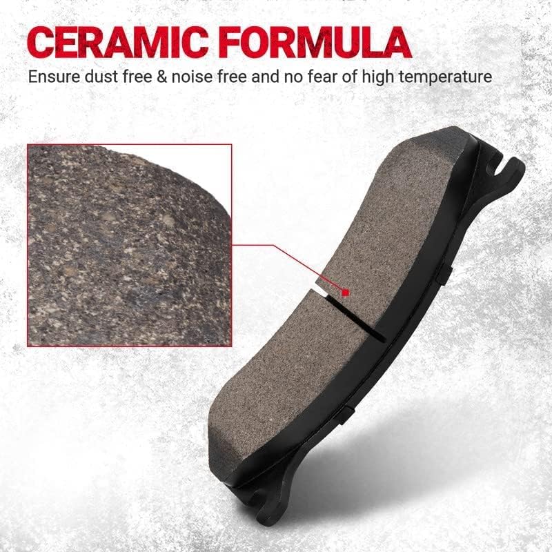 KAX D785 Silverado 1500 Brake Pad Front Ceramic Disc Brake Pads for Chevy Tahoe GMC Yukon Avalanche 2002-2006 Silverado 1500 Sie 3