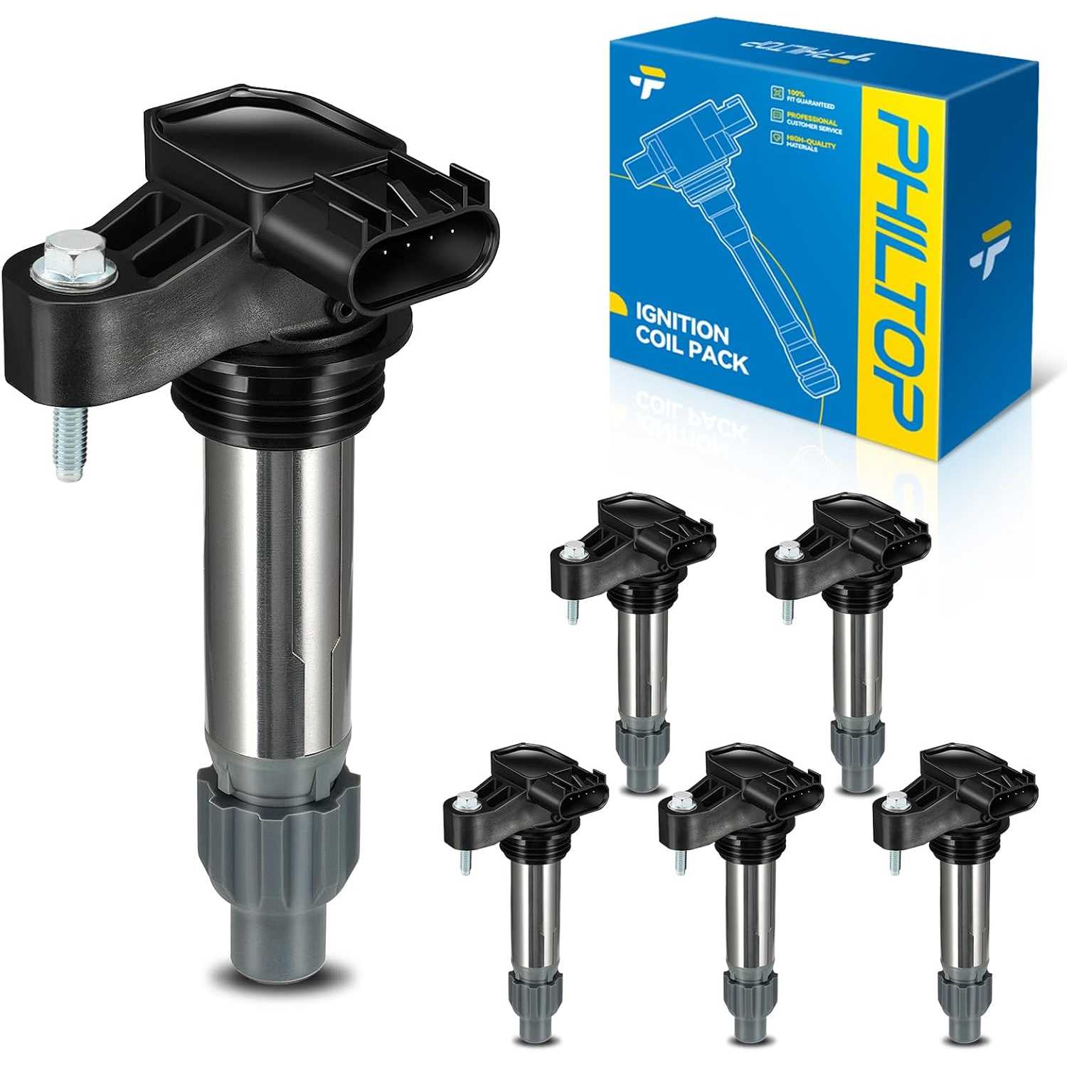 PHILTOP UF569 Ignition Coil Pack, Fits for 2010-2017 2020-2023 Traverse, 2014-2019 Impala 3.6L, Buick 2008 2010-2023 Enclave, GM