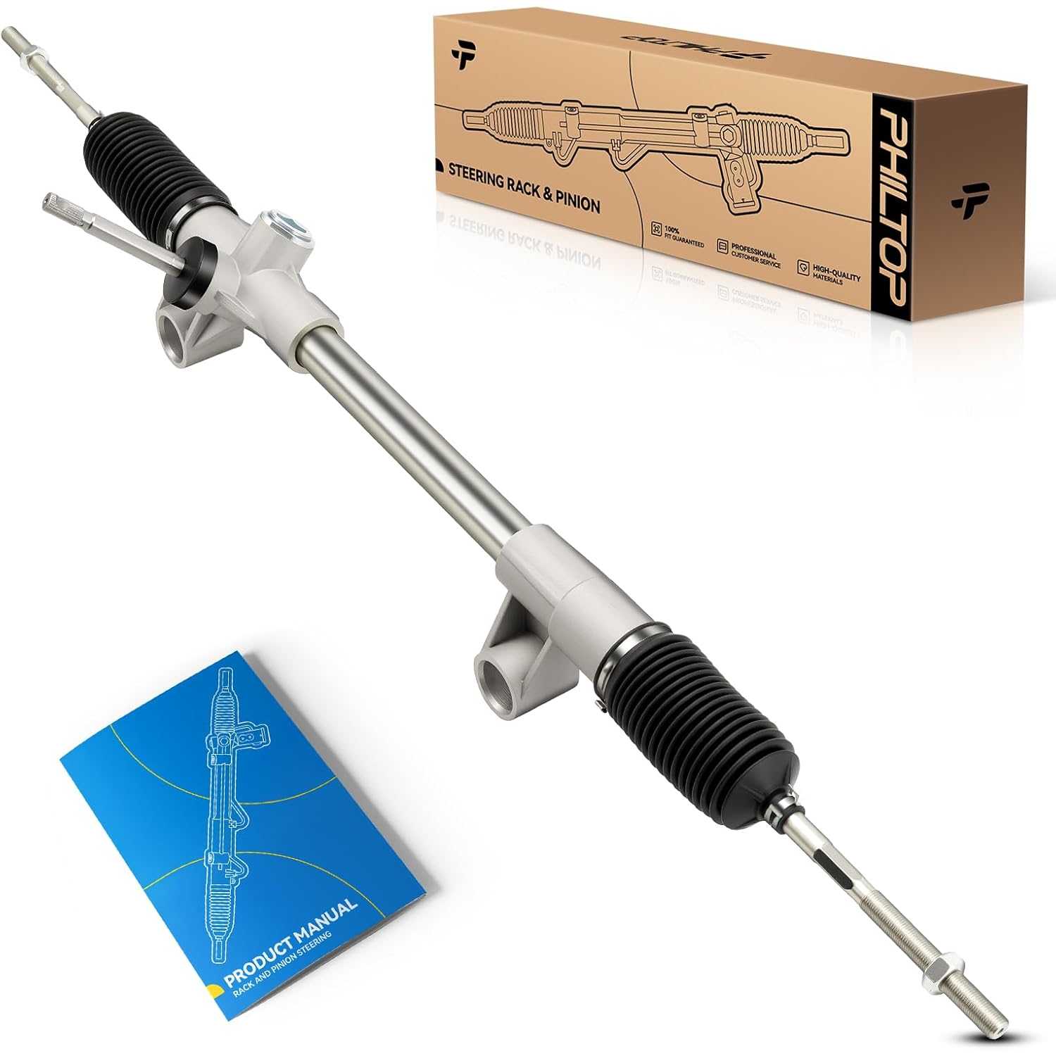 【ppp】2 PHILTOP Manual Steering Rack and Pinion Assembly Compatible with