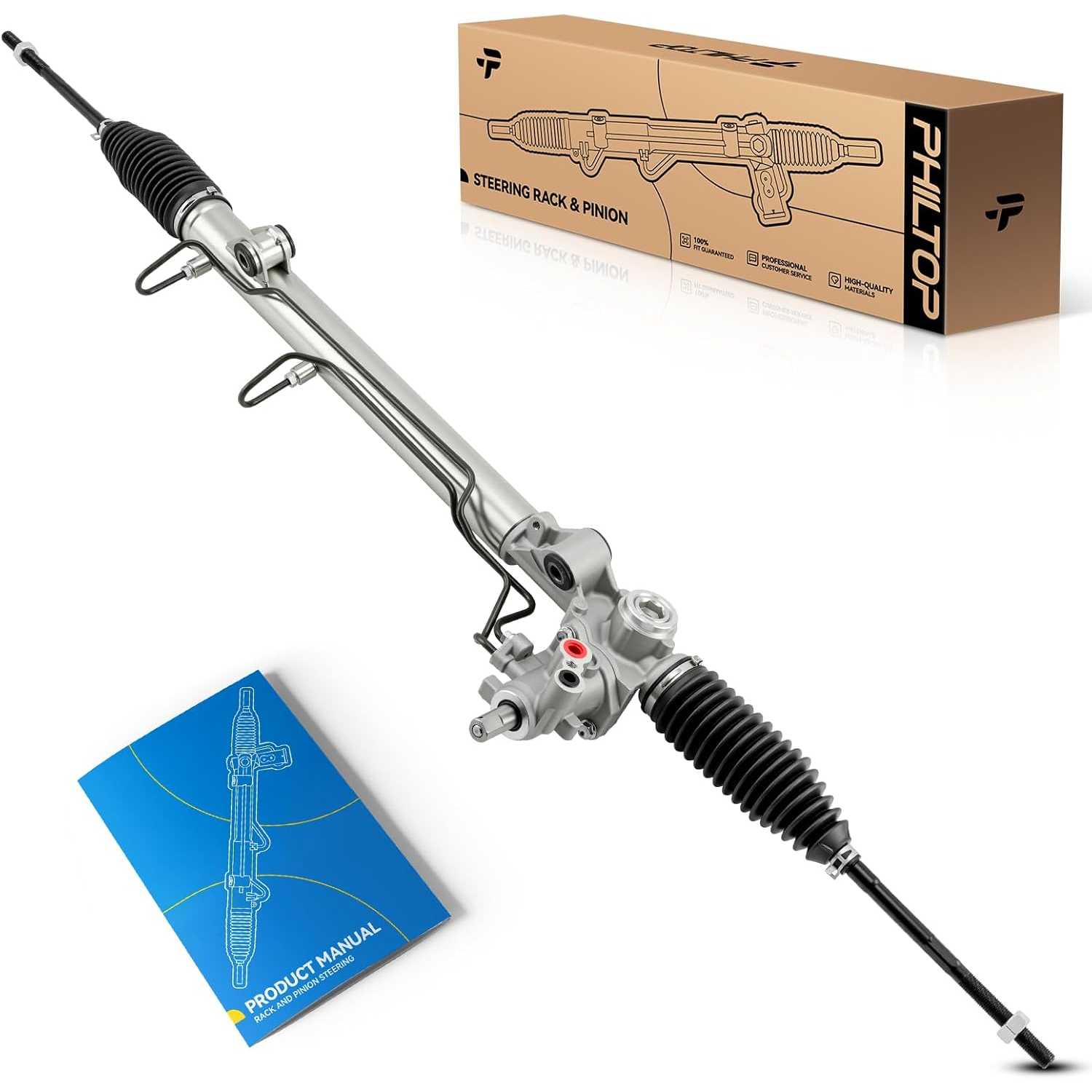 PHILTOP Power Steering Rack and Pinion Compatible with Taurus 08-09 All Models/10-12 3.5L, Flex 2009 All Models/10-12 3.5L, Five