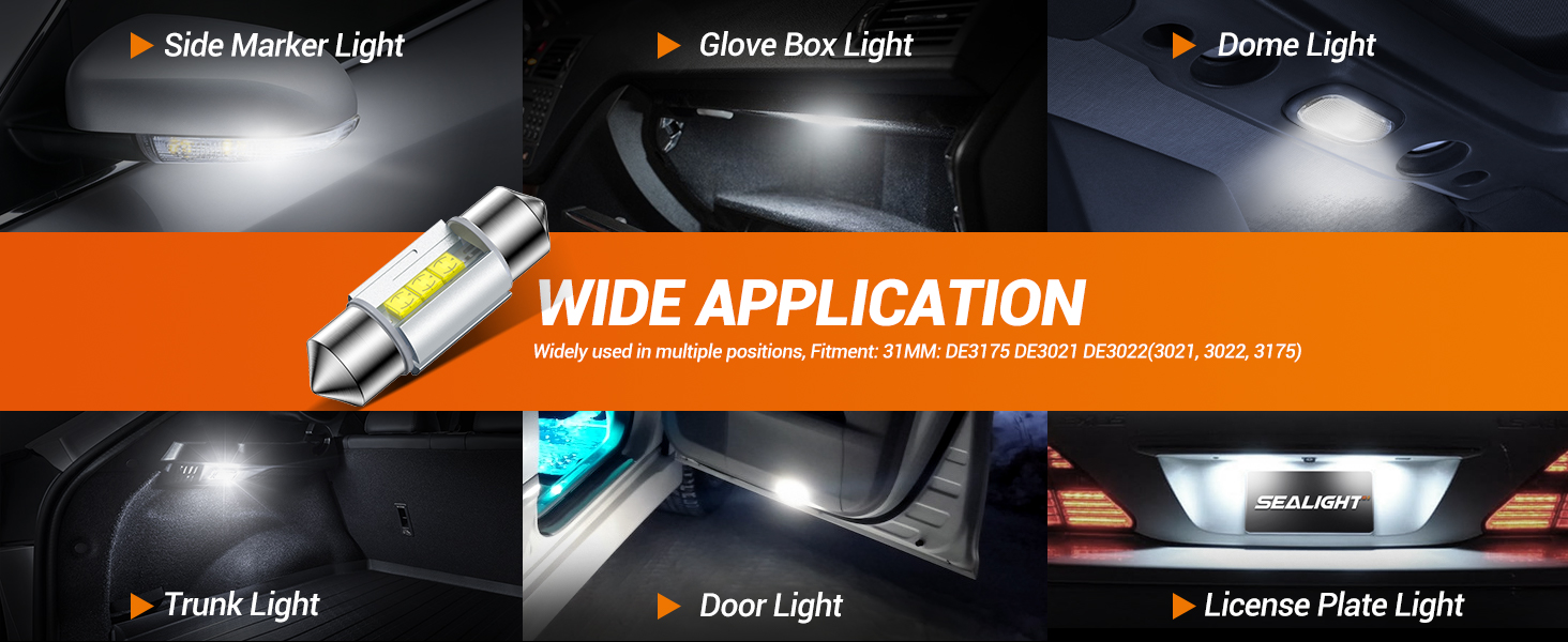 dome light bulb license plate light bulb car interior light bulb door light led light map light bulb